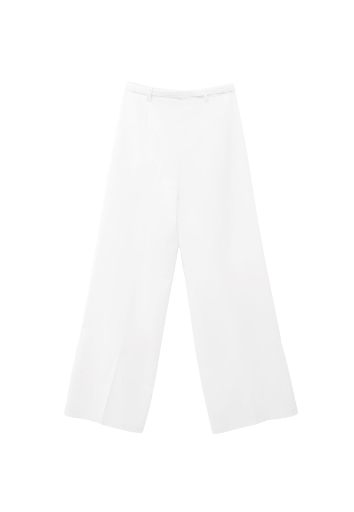 High Waist Wide Leg Pants - ICE MILK
