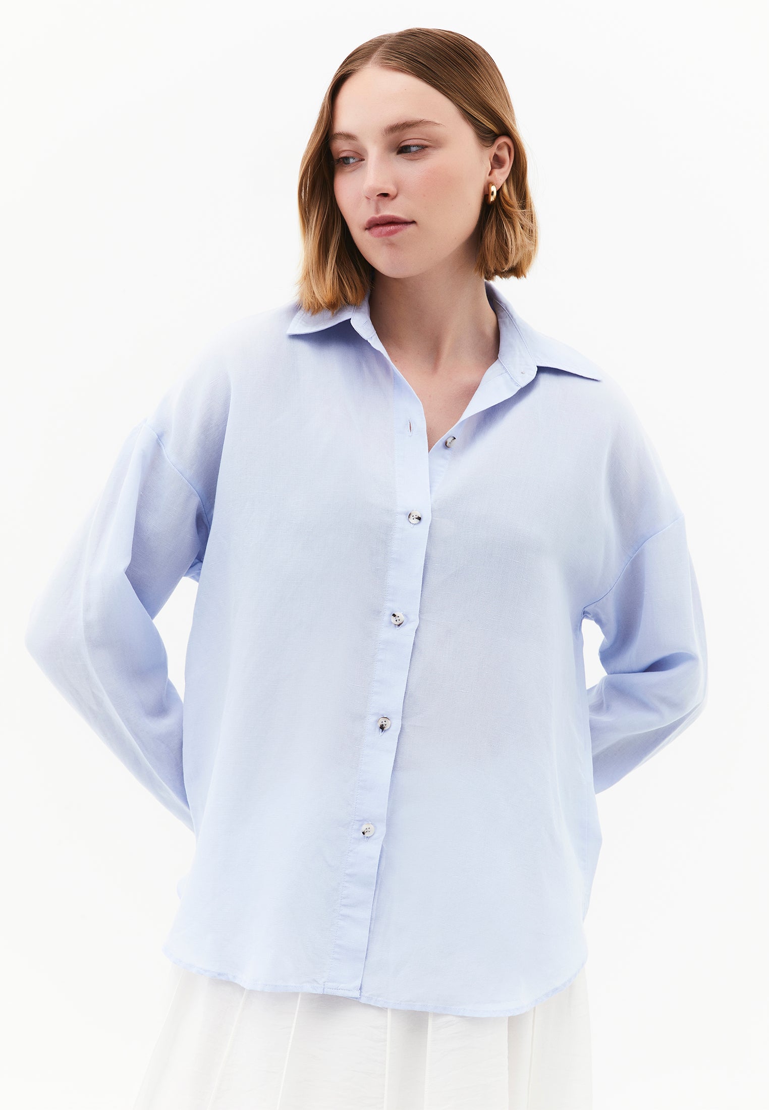 Long Sleeve Shirt With Button Details - ICE WATER