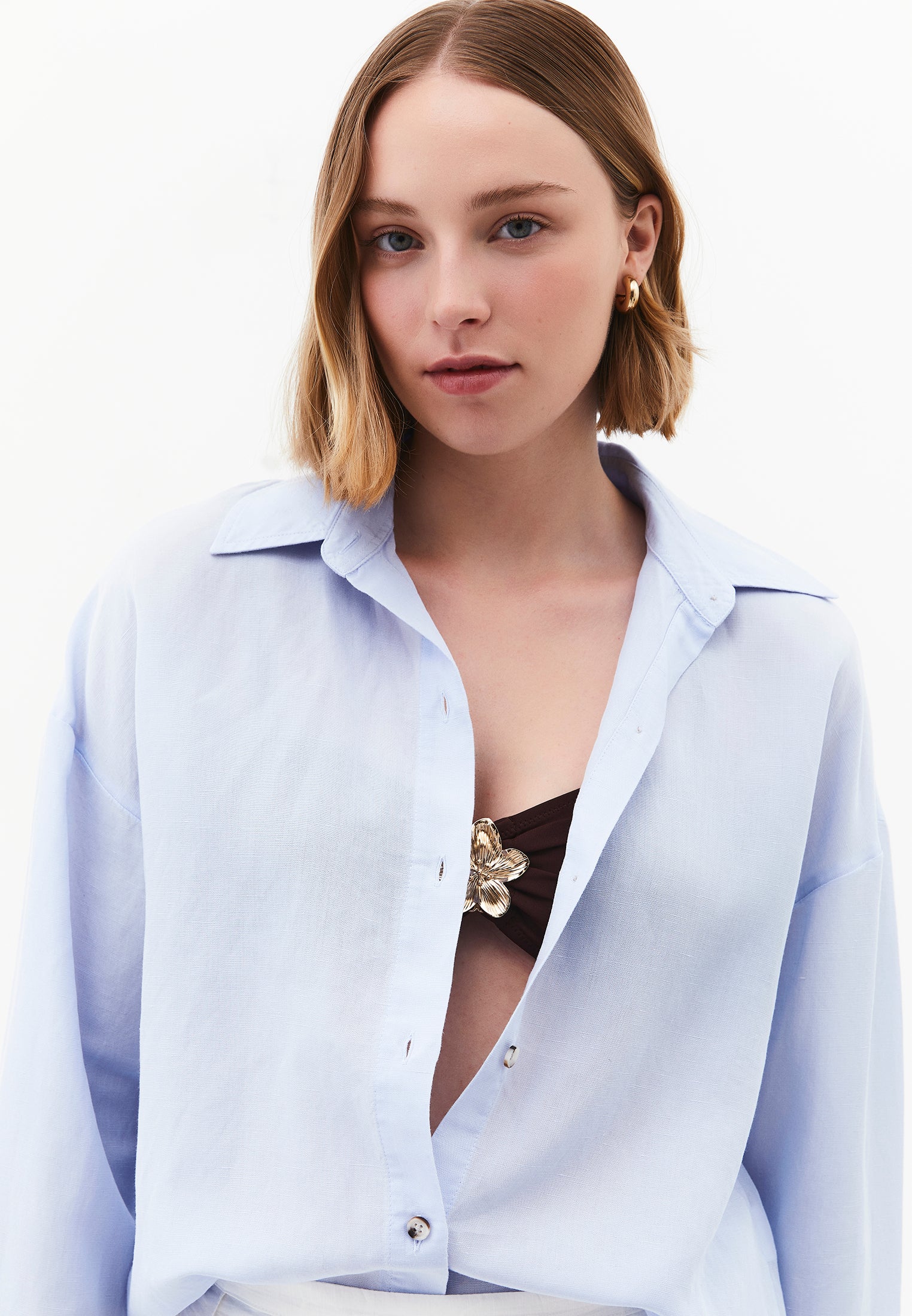 Long Sleeve Shirt With Button Details - ICE WATER