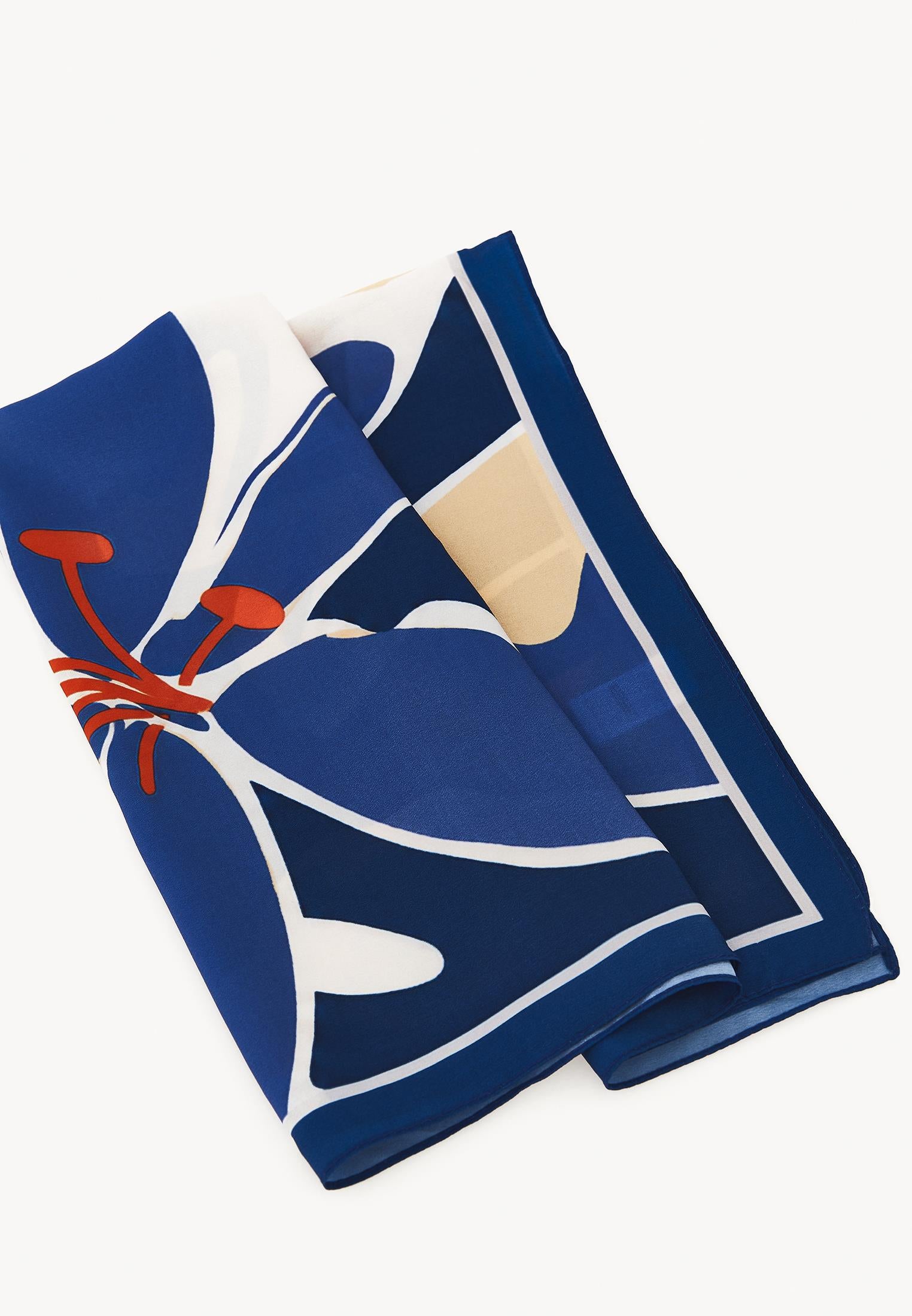 Versatile Scarf / Shawl - INDIGO BUNTING