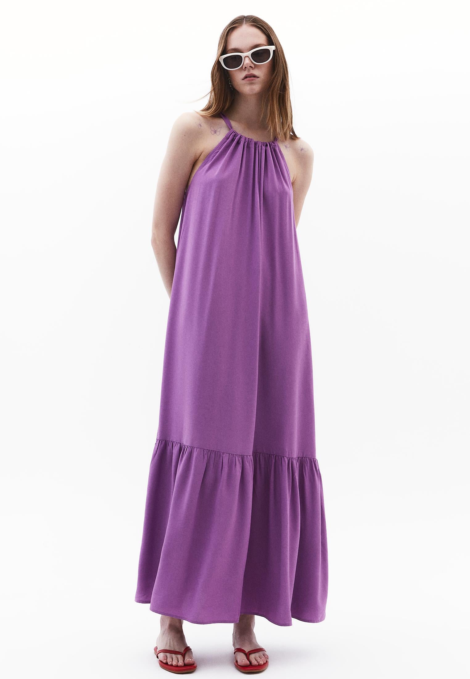women's a line dress Sakmal Red Sun Dresses for Women 2024 Long Square Neckline Ruffle Sleeveless Pleated Solid A-Line Dress, Women's, Size: XL