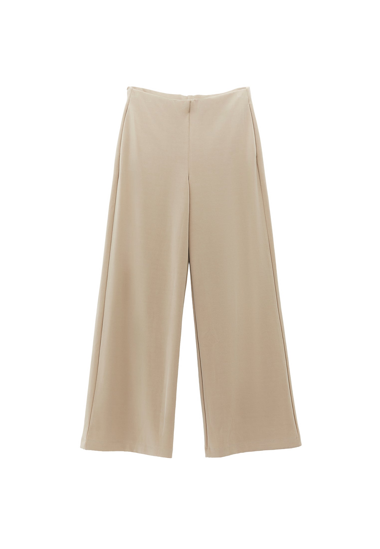 Wide Leg Pants With Modal Content - ISLAND FOSSIL