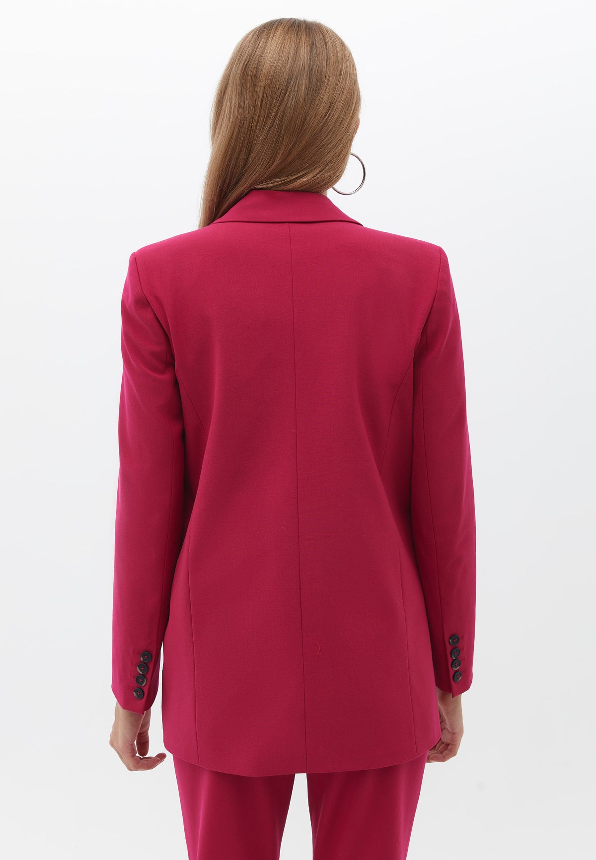 Boyfriend Fit Jacket - Pink