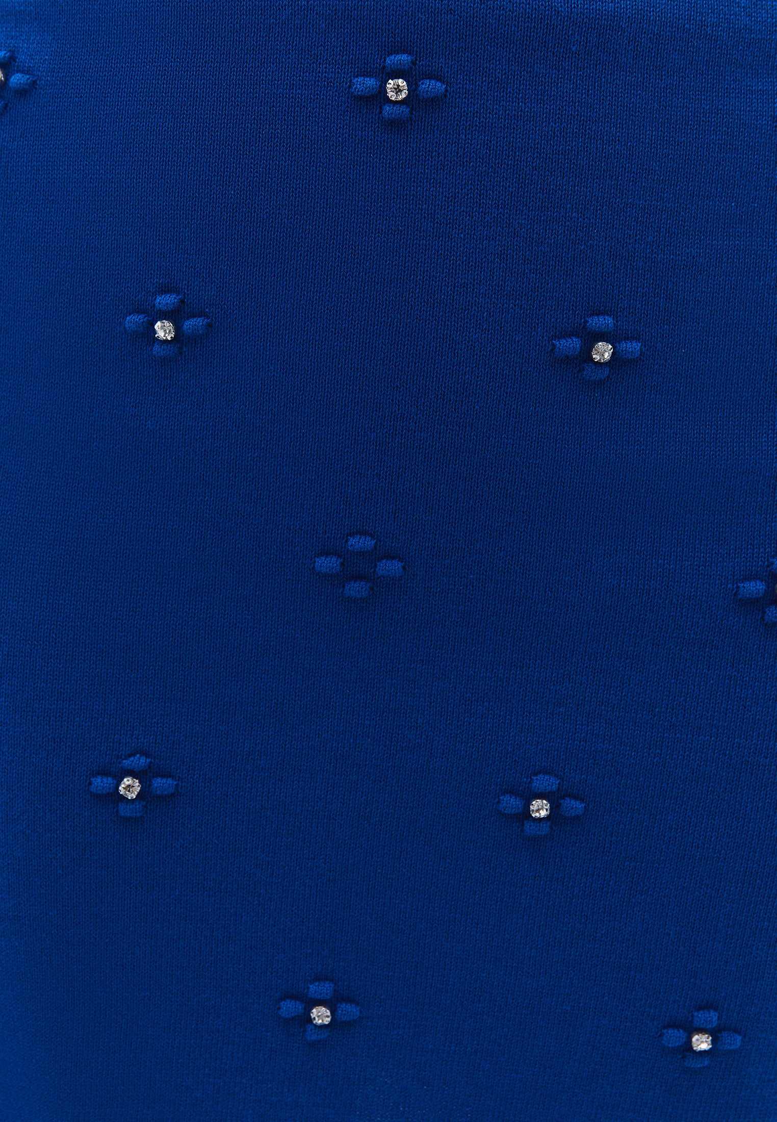 Short Slim Skirt With Stone Details - LAPIS BLUE