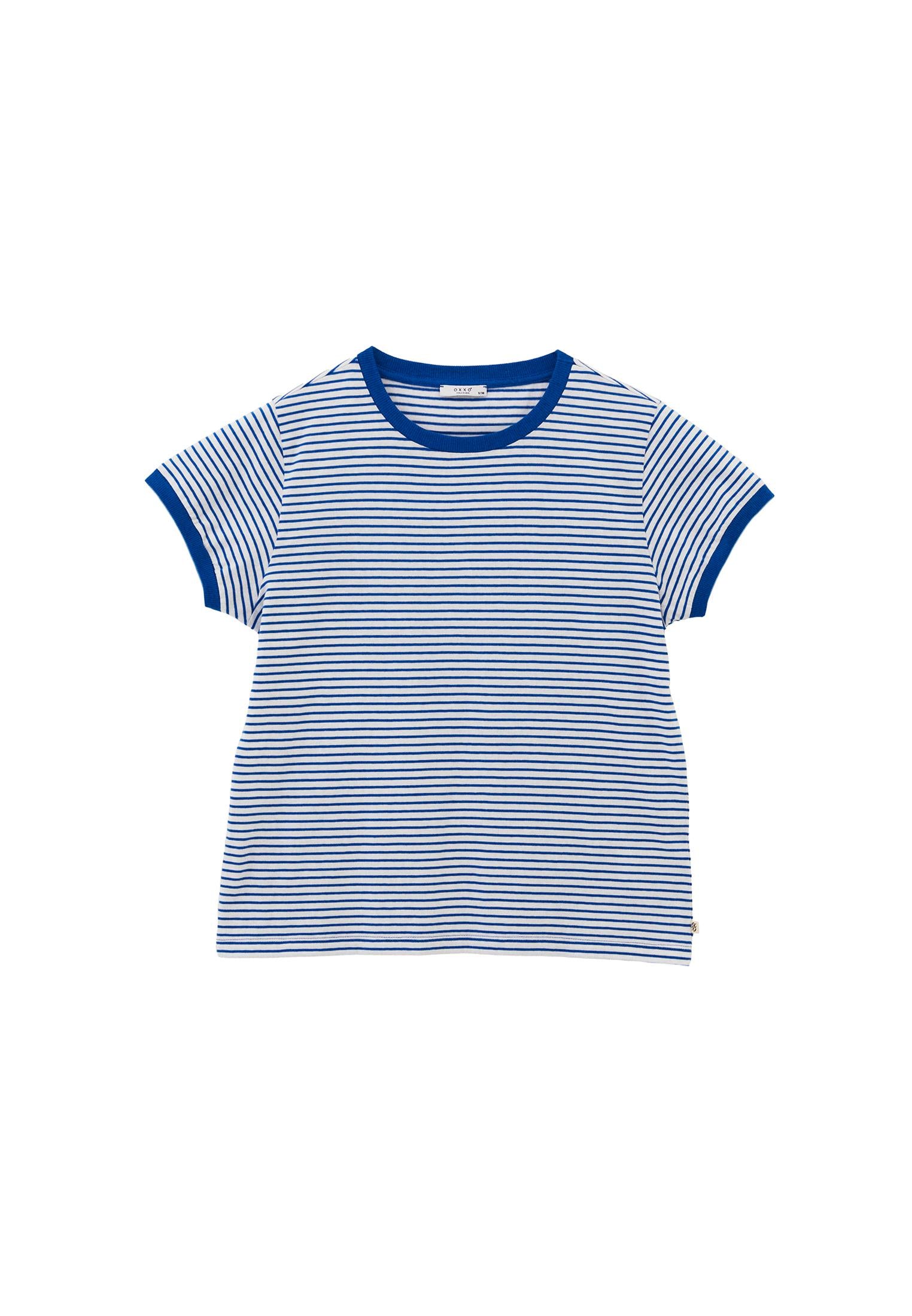 Closed Crew Neck T-Shirt - WHITE/LAPIS BLUE
