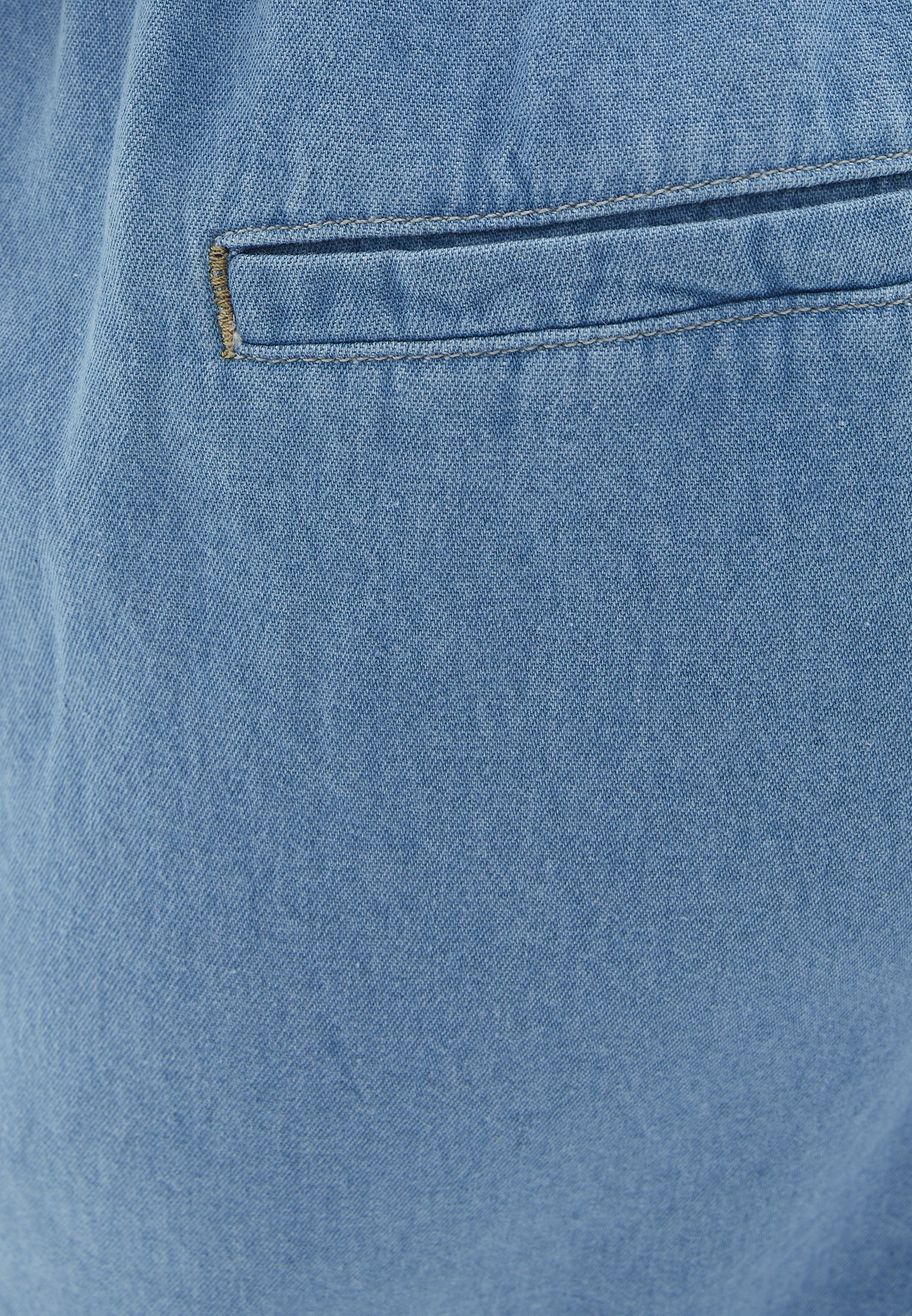 Cotton wide leg trousers - LIGHT DENIM