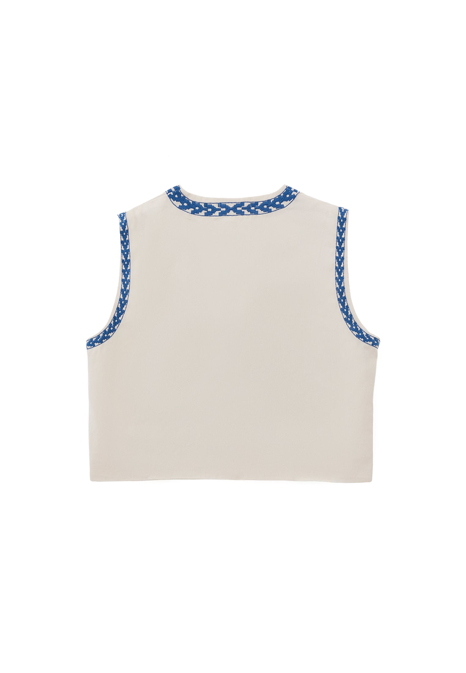 سترة مطرزة - حليب اللوز / ليموج