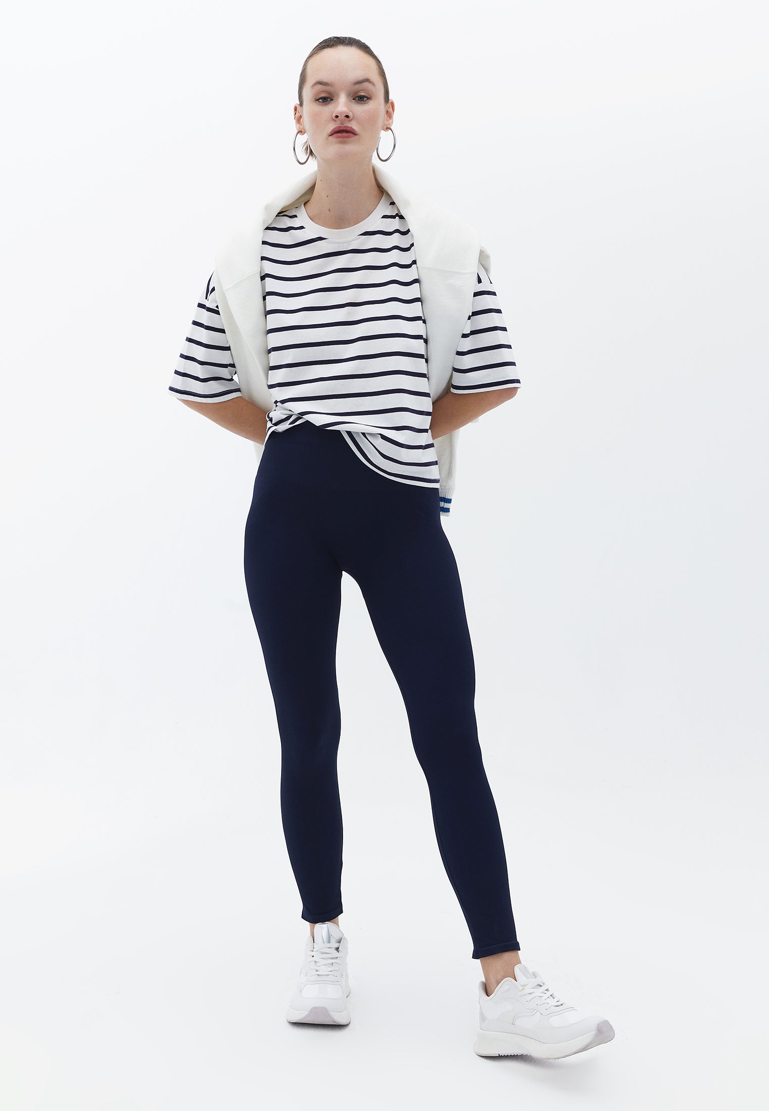 Standard cut ankle tights - MARITIME BLUE