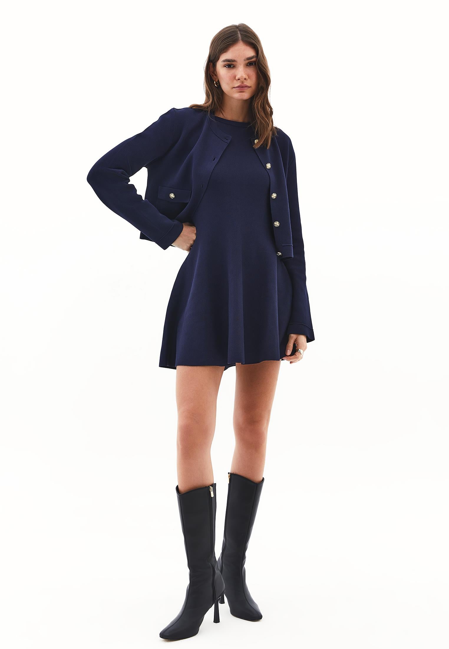 Flared Dress - MIDNIGHT