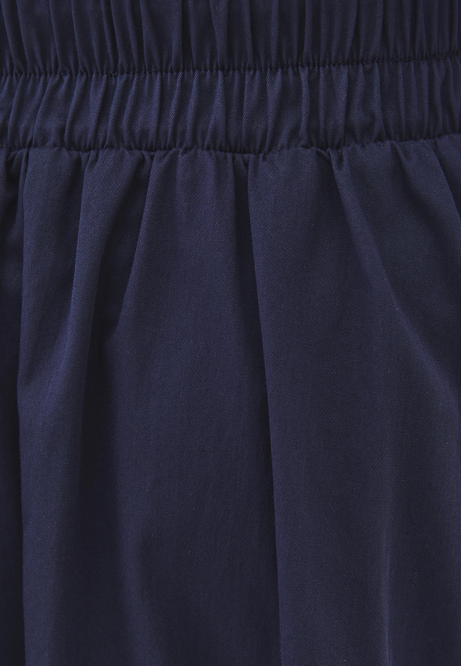 Pleated Long Skirt - MIDNIGHT