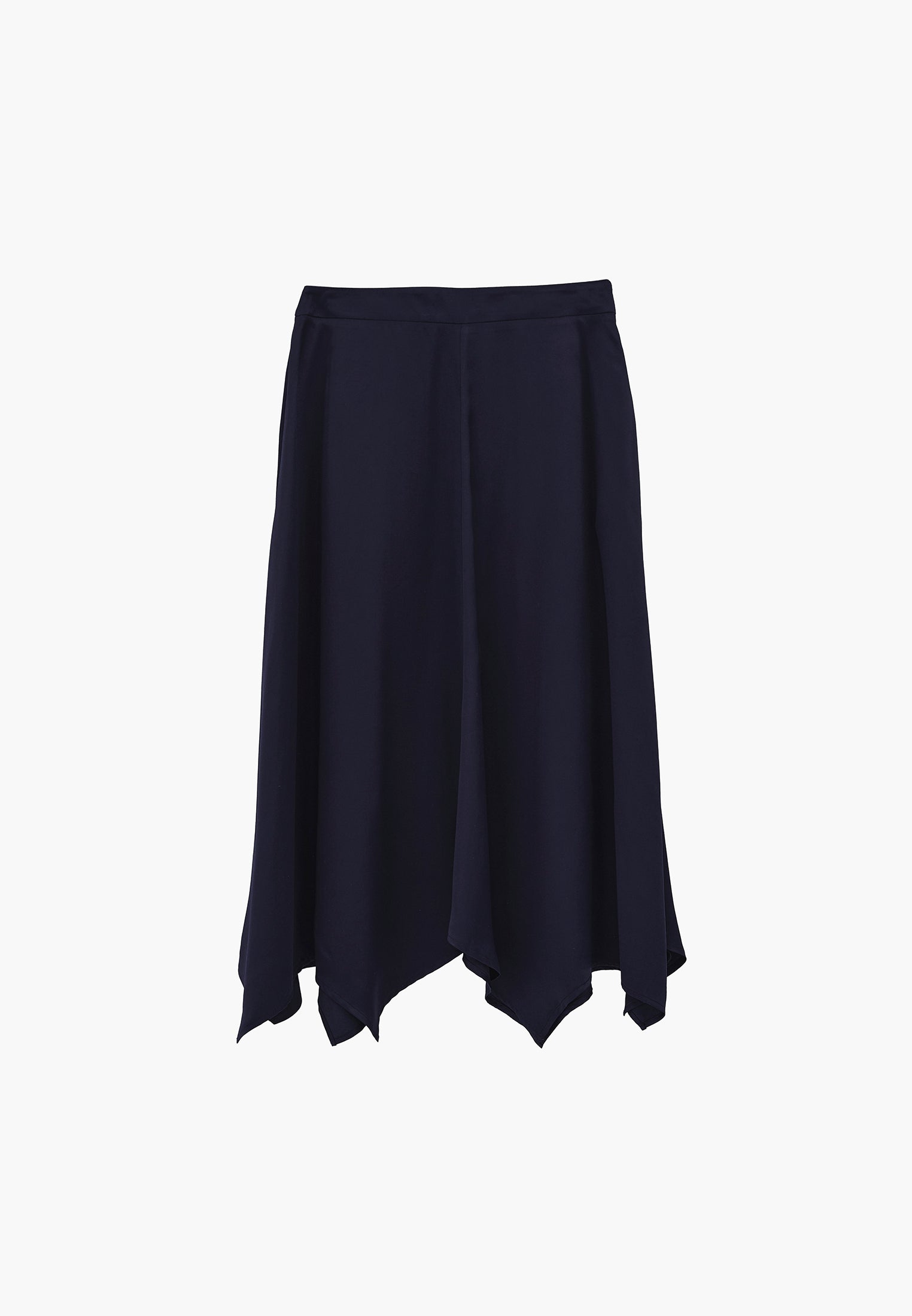 Asymmetric Flared Long Skirt - MIDNIGHT