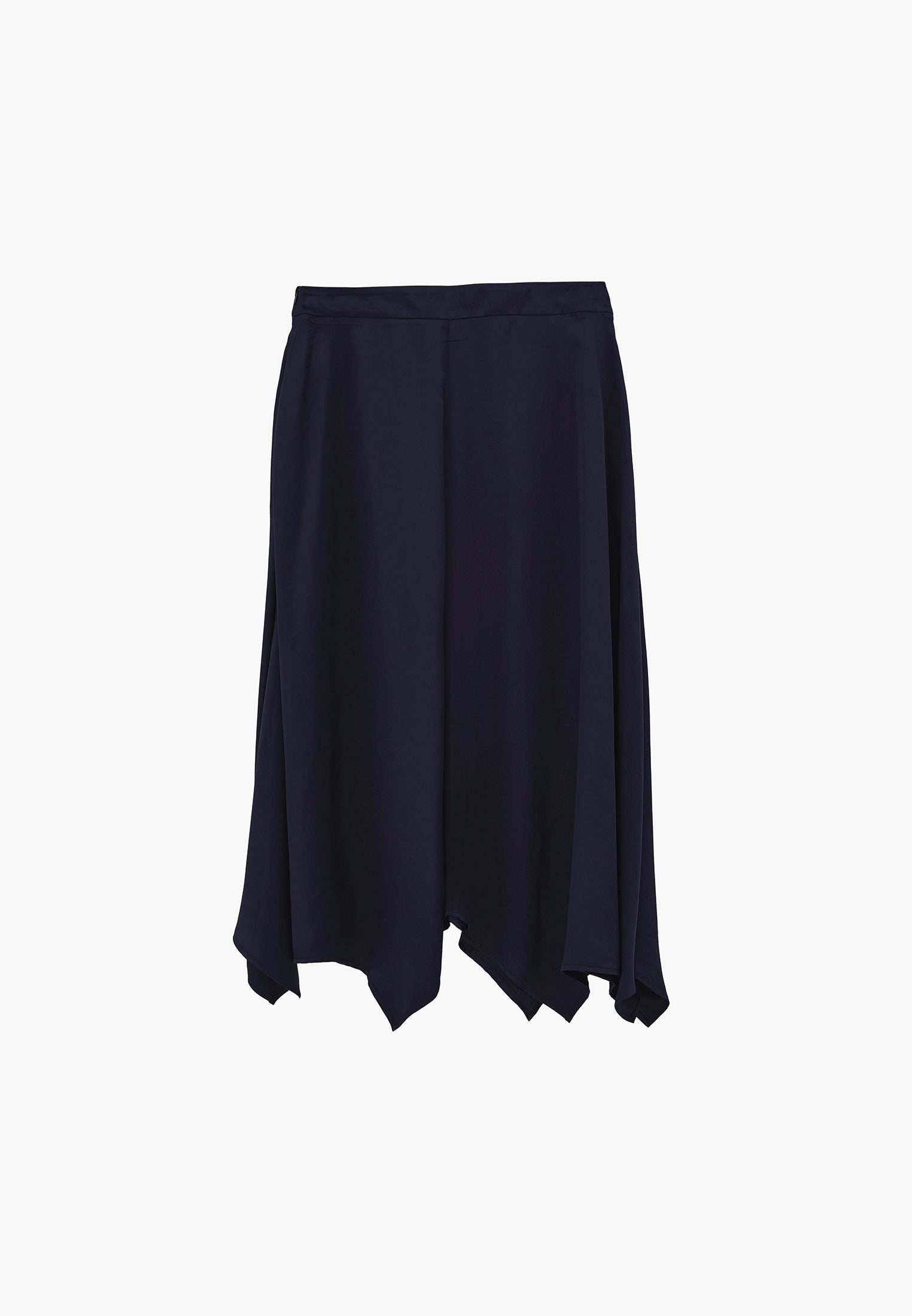 Asymmetric Flared Long Skirt - MIDNIGHT