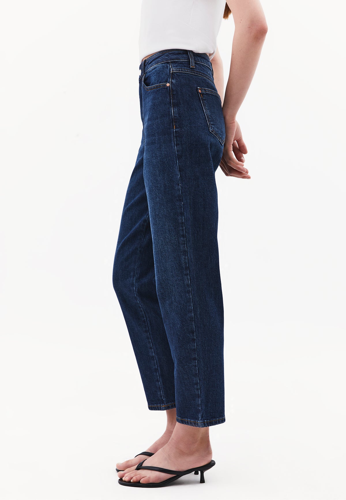 Mom Jean Slim Pants - Blue