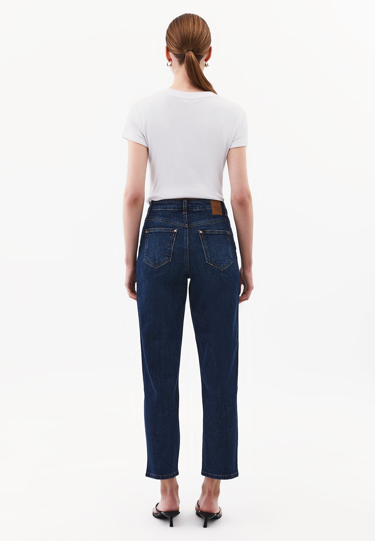 Mom Jean Slim Pants - Blue