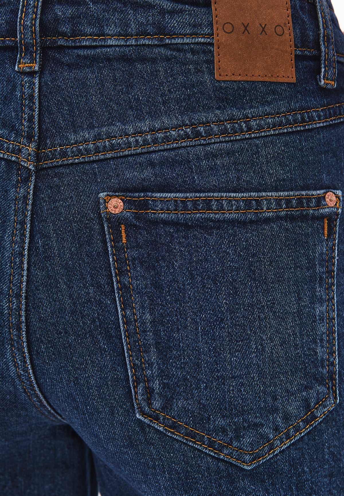 Mom Jean Slim Pants - Blue