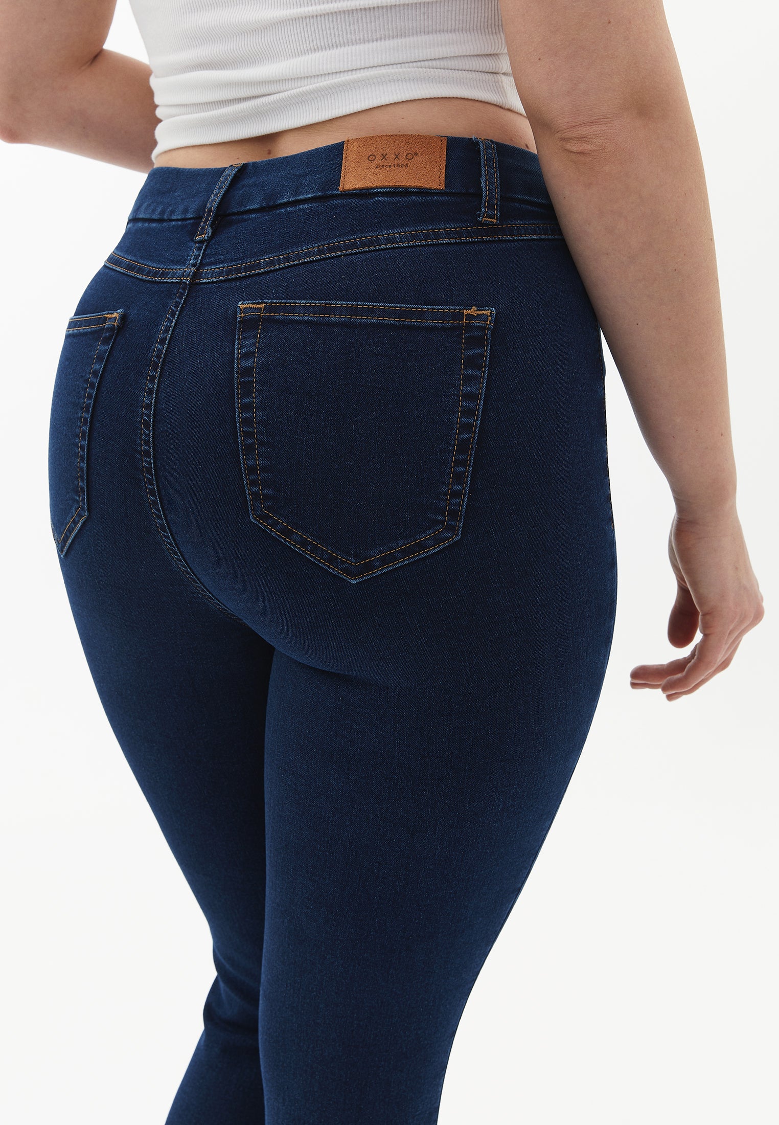 Ultra high waist jegging - MID DENIM