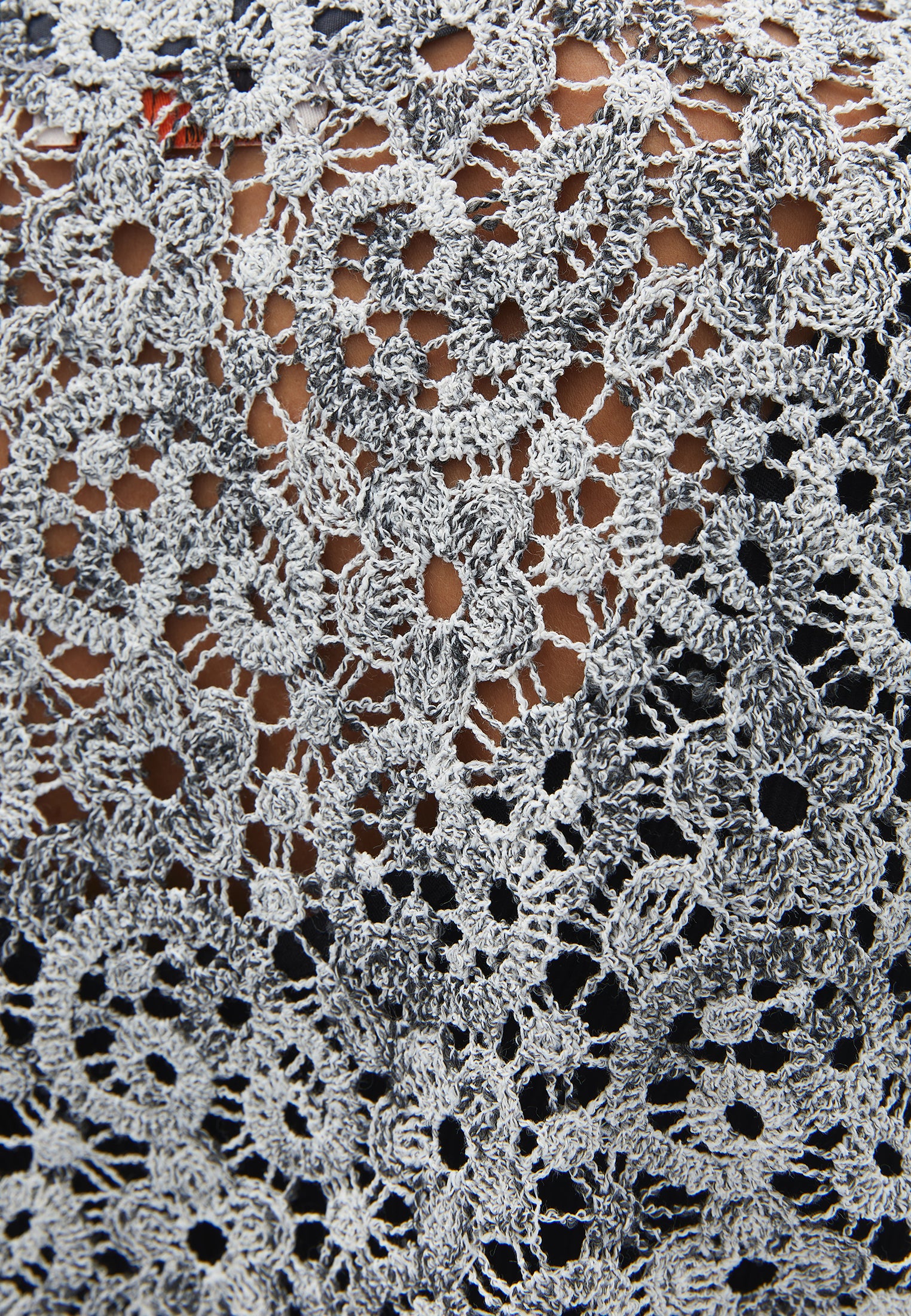 V neck crochet cardigan - MIX COLOR