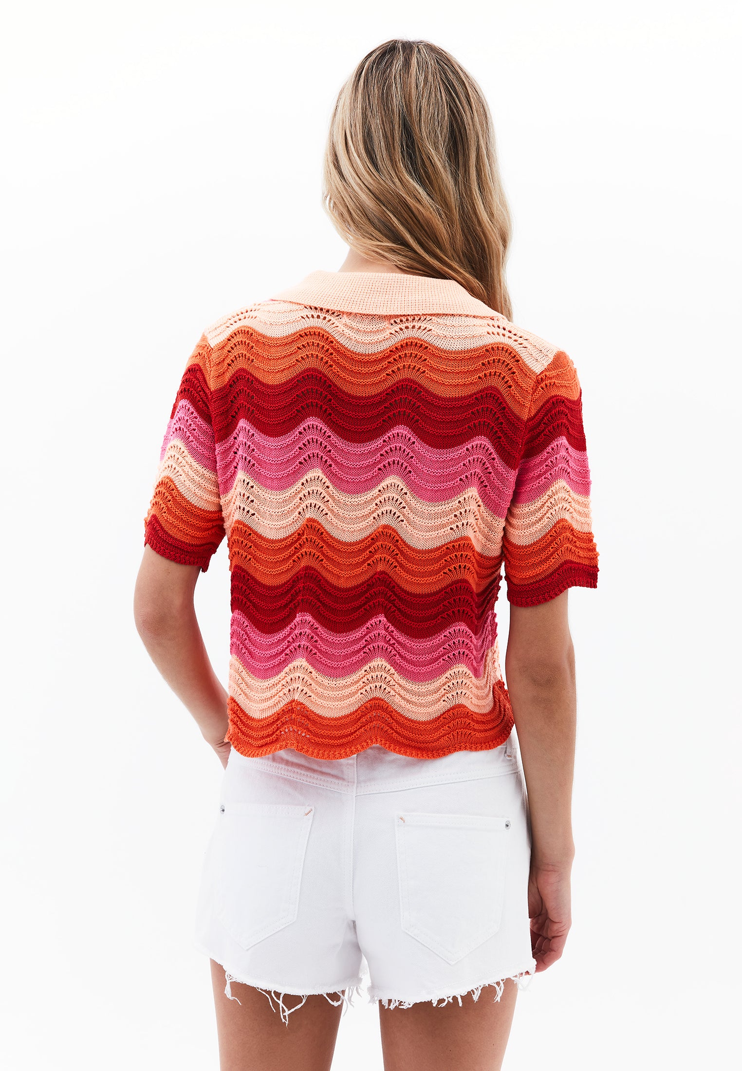 Polo Collar Shirt - MIX STRIPE