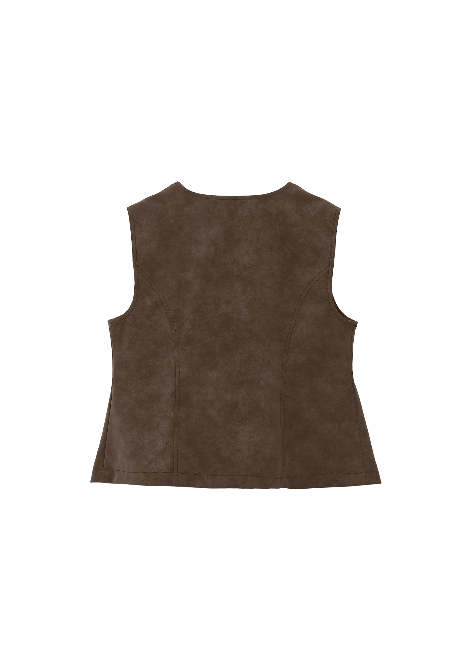 TIE SUEDE VEST - MOREL