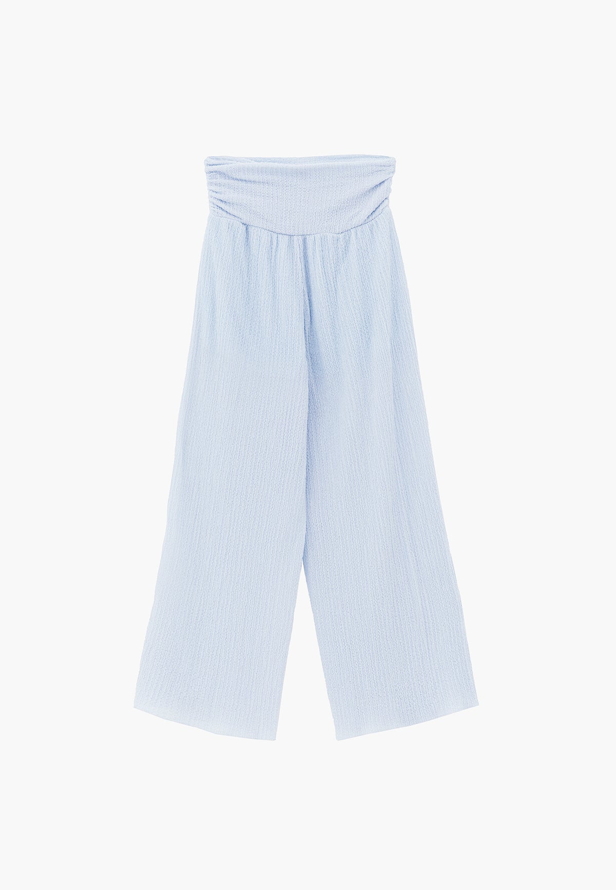 High Waist Wide Leg Pants - NANTUCKET BREEZE