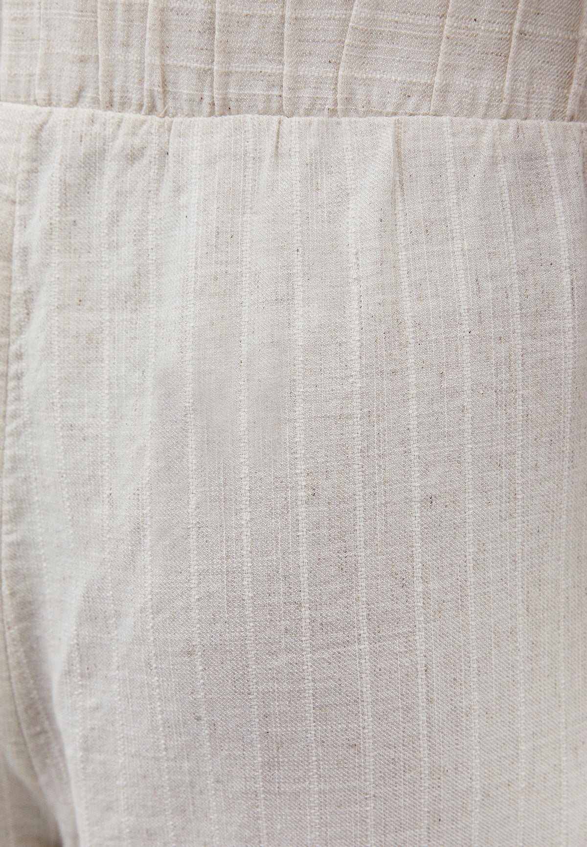 Ultra High Waist Wide Leg Pants - NATURAL STRIPE