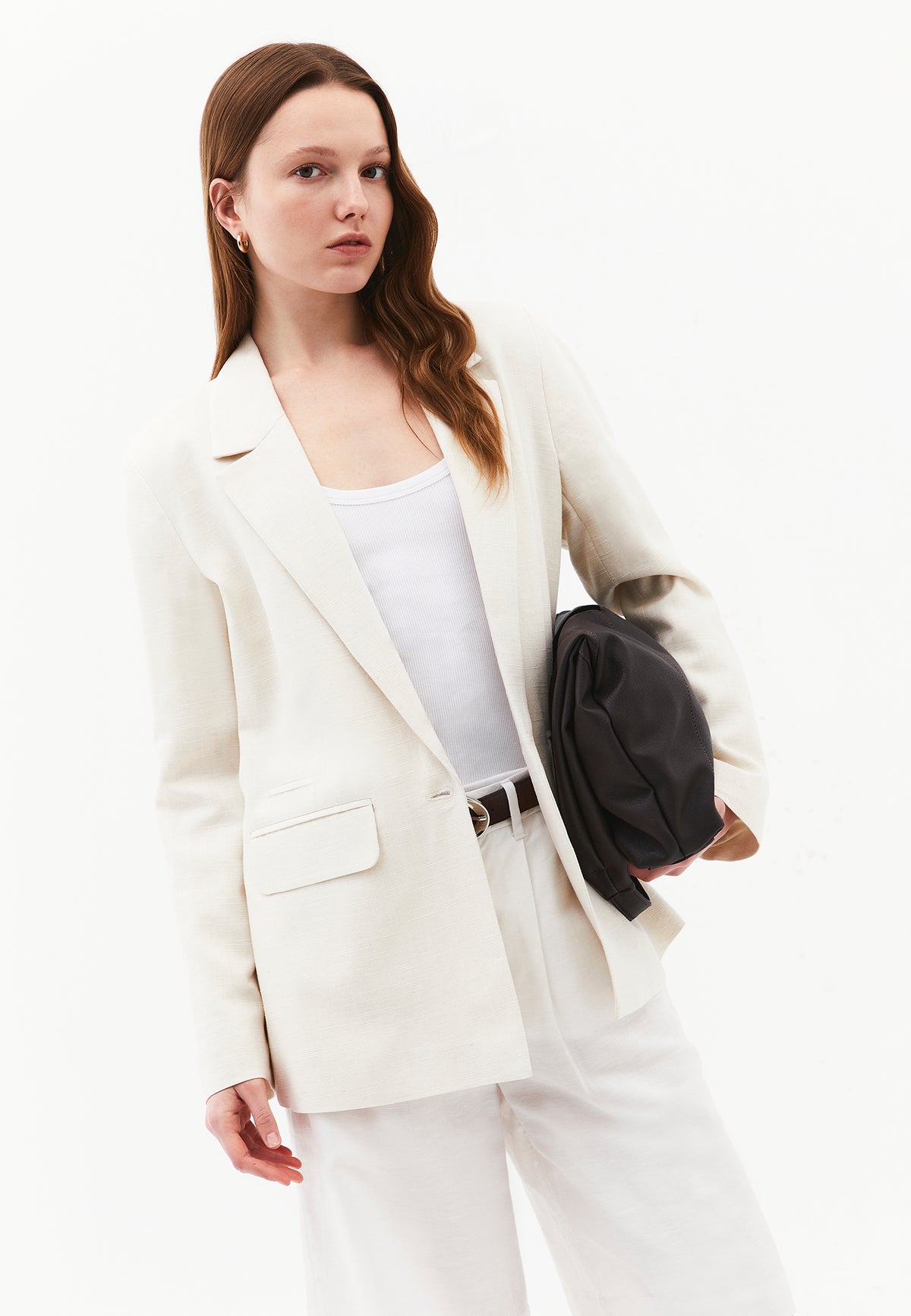 Oversize Blazer Jacket - Beige