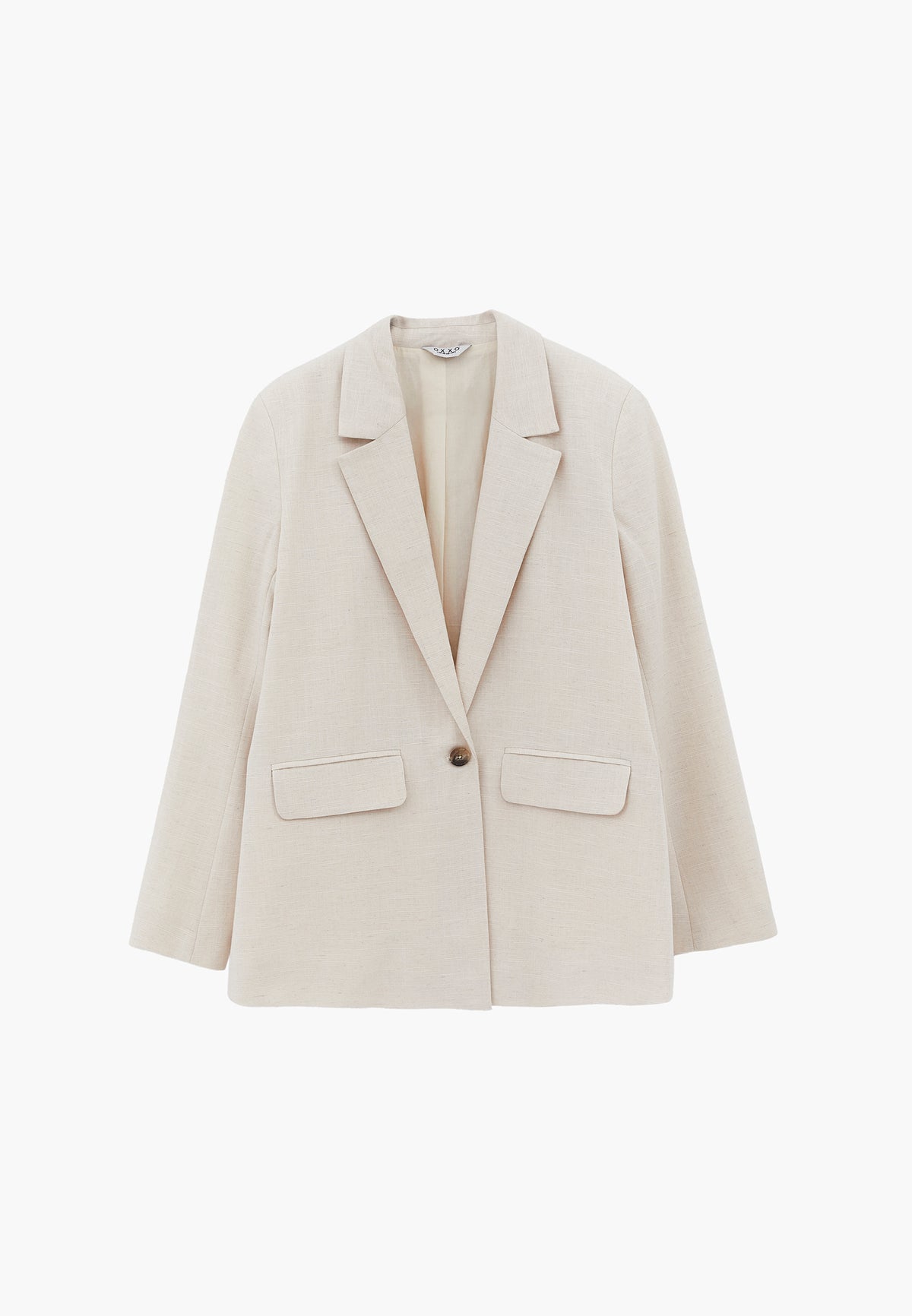 Oversize Blazer Jacket - Beige