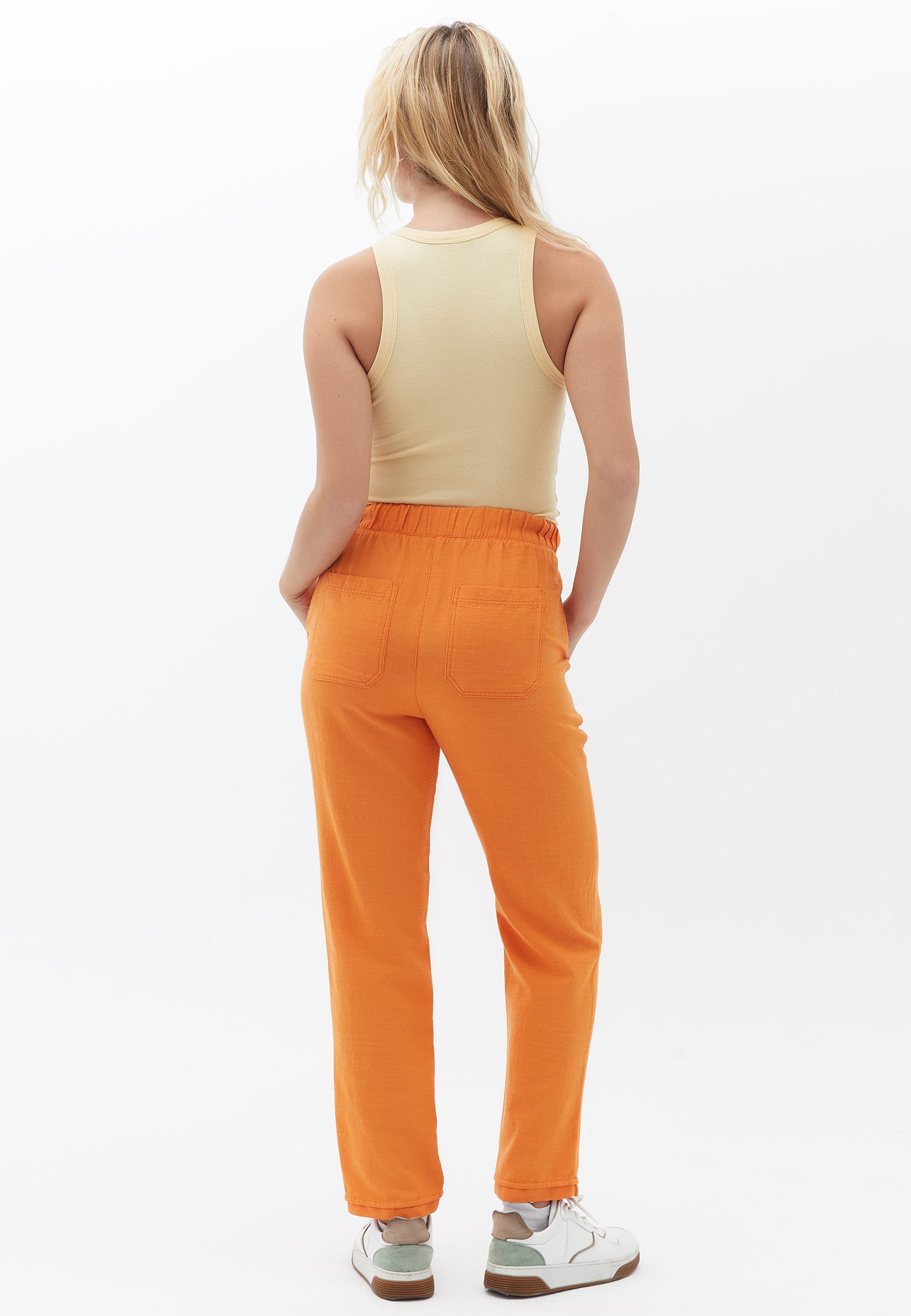 Carrot cut trousers - ORANGE OCHRE