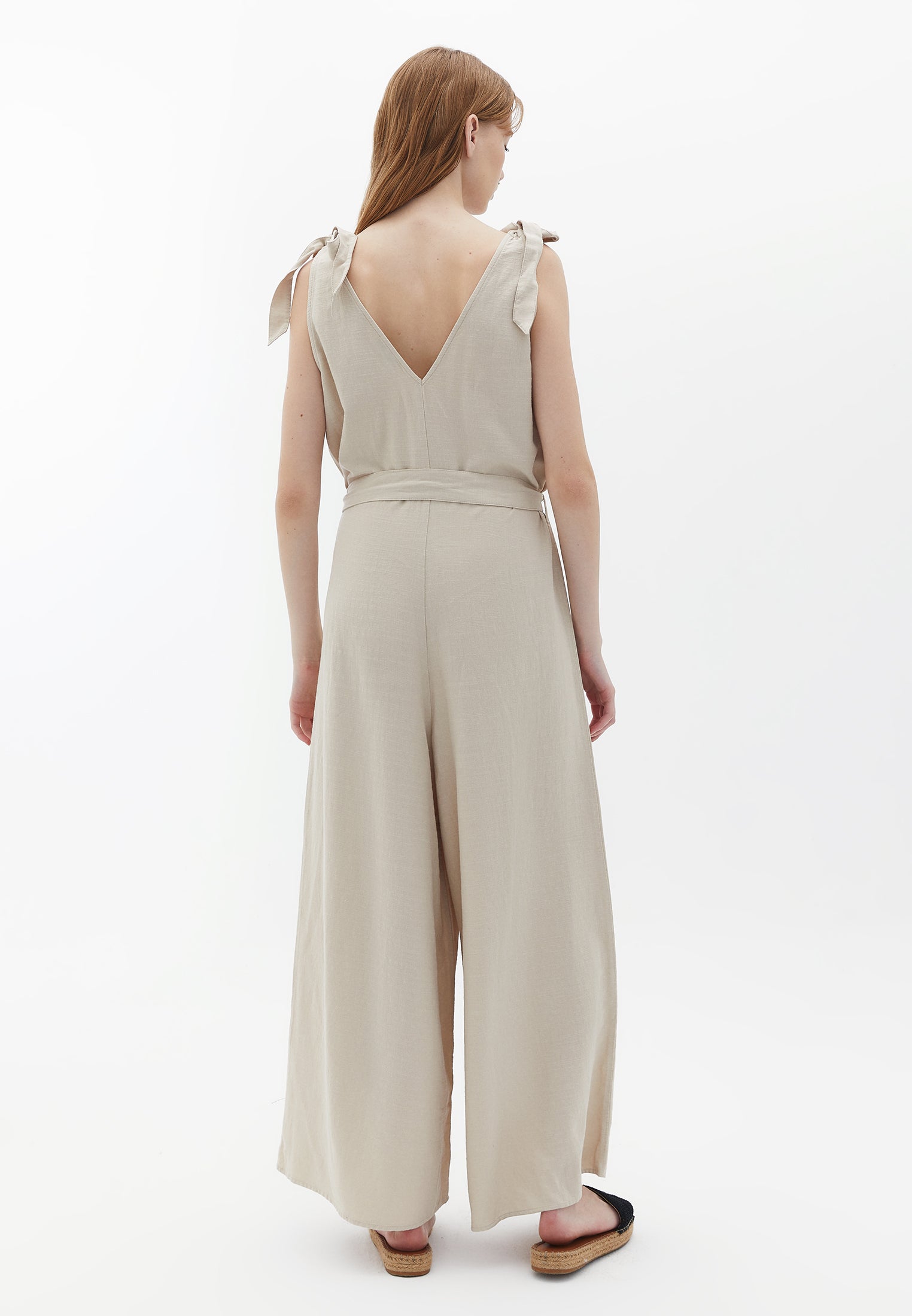 Wide leg strap overall - PEYOTE