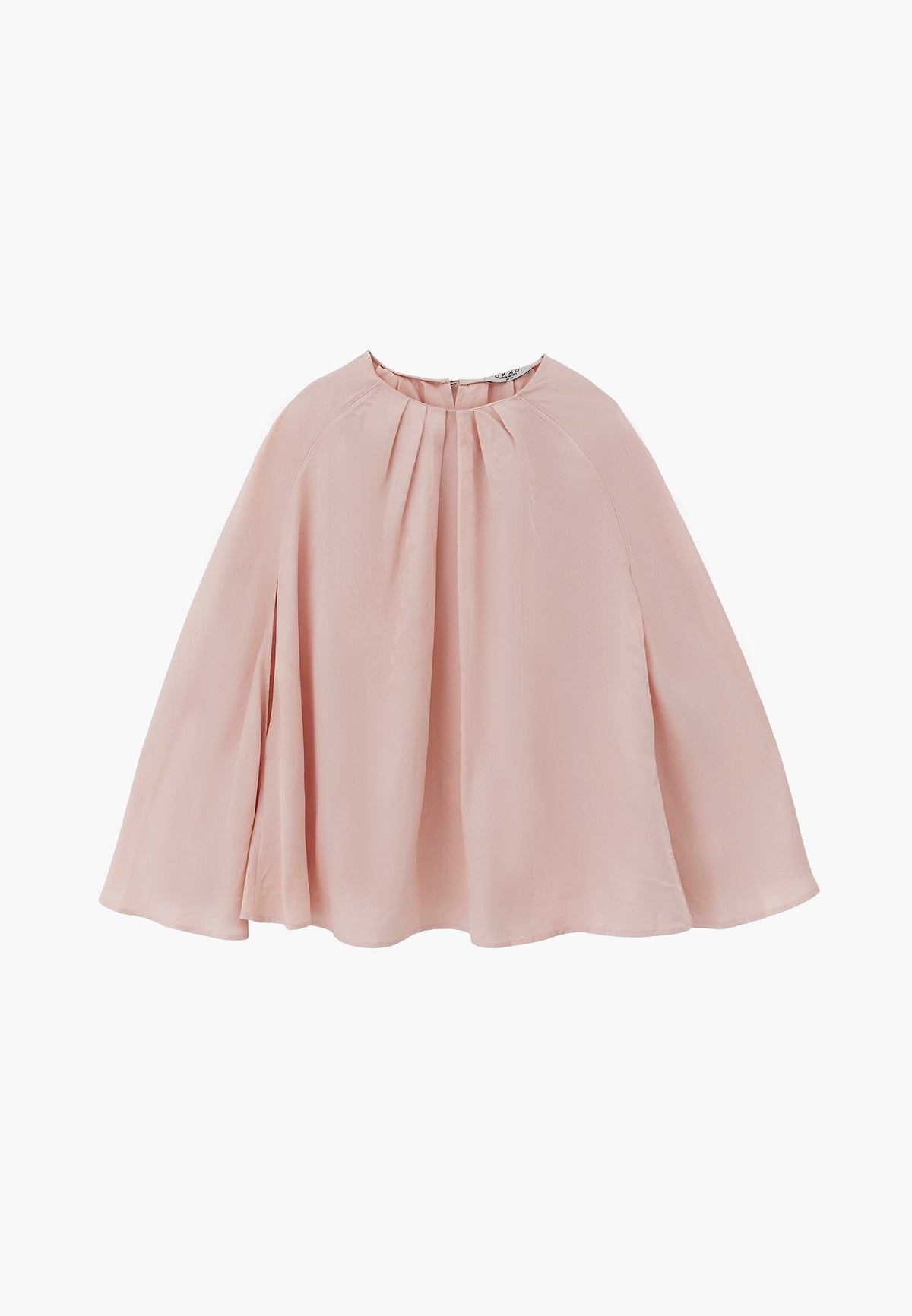 Buttoned Batwing Sleeve Blouse - PINK SALT
