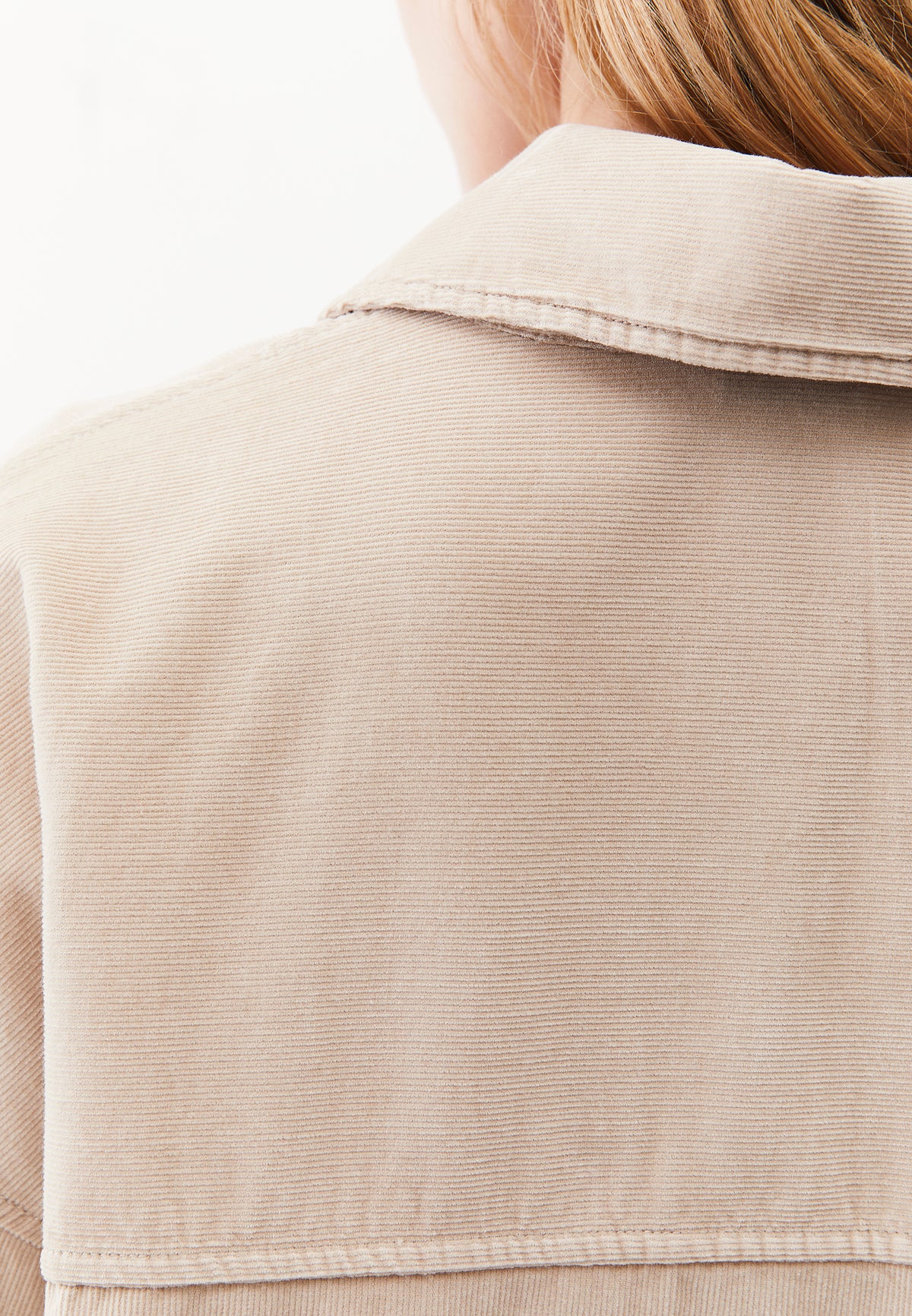 Oversize Buttoned Long Sleeve Shirt - Beige