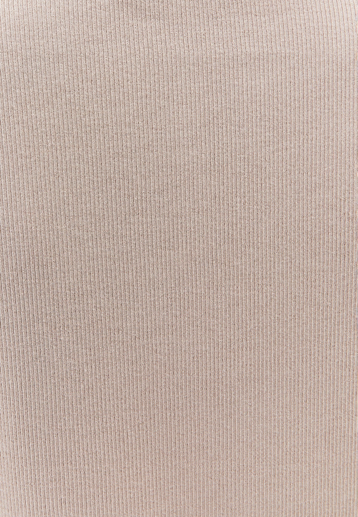 Buttoned Crew Neck Cardigan - PLAZA TAUPE