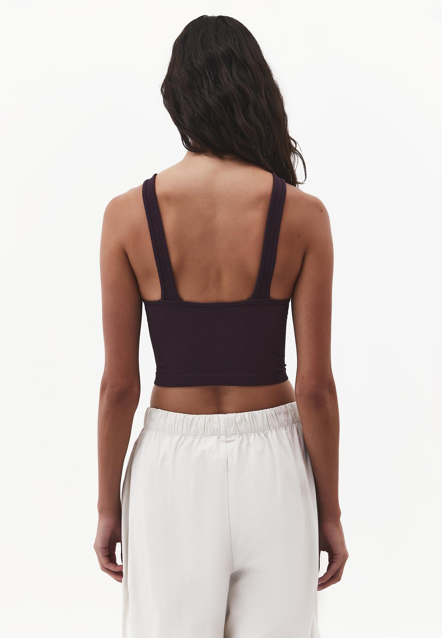 V Neck Bodycon Top - PLUM PERFECT