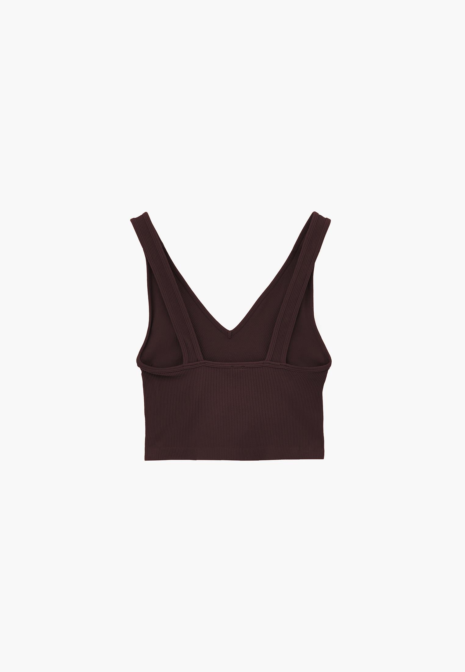 V Neck Bodycon Top - PLUM PERFECT