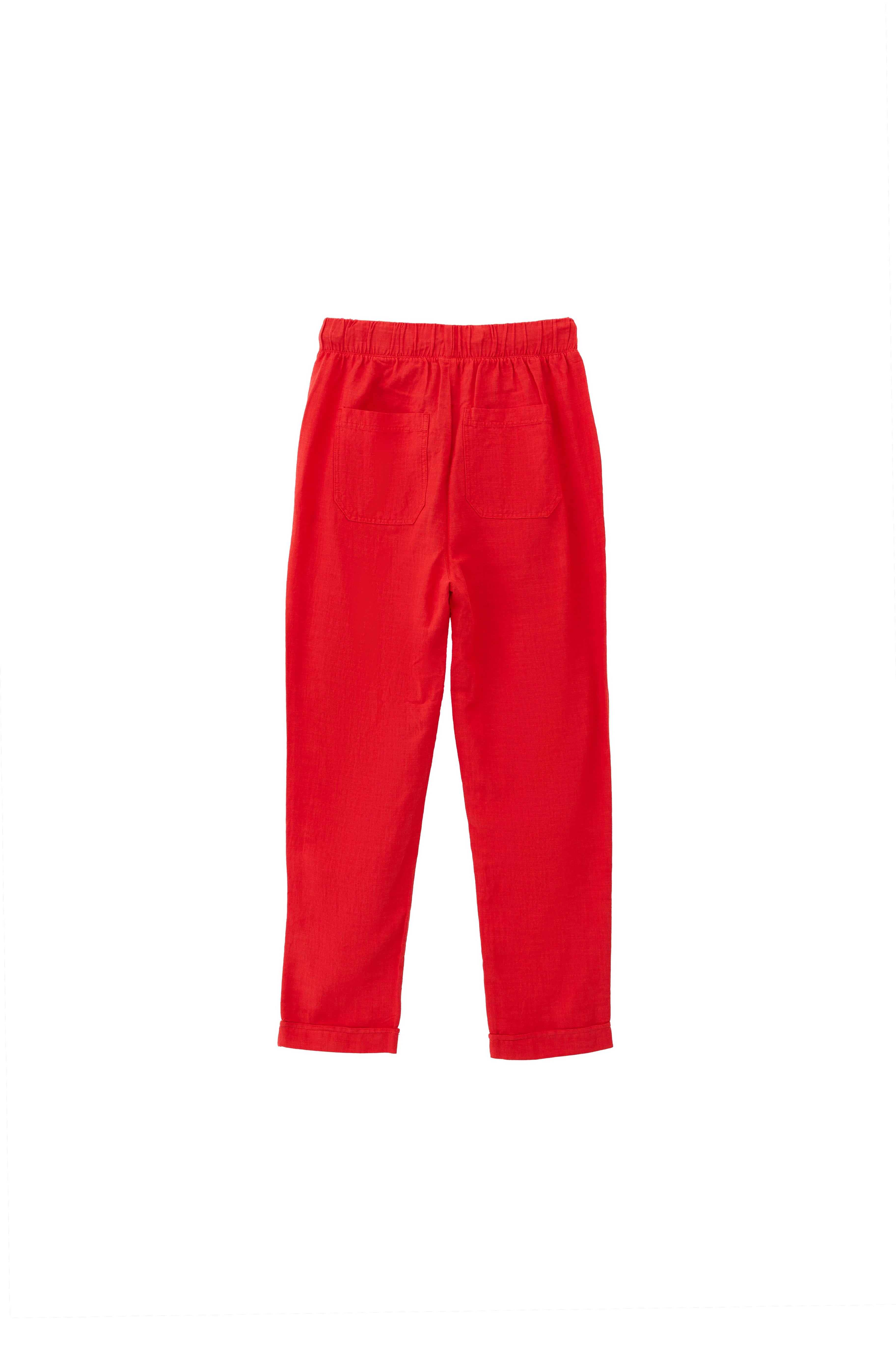 Carrot cut trousers - POINSETTIA