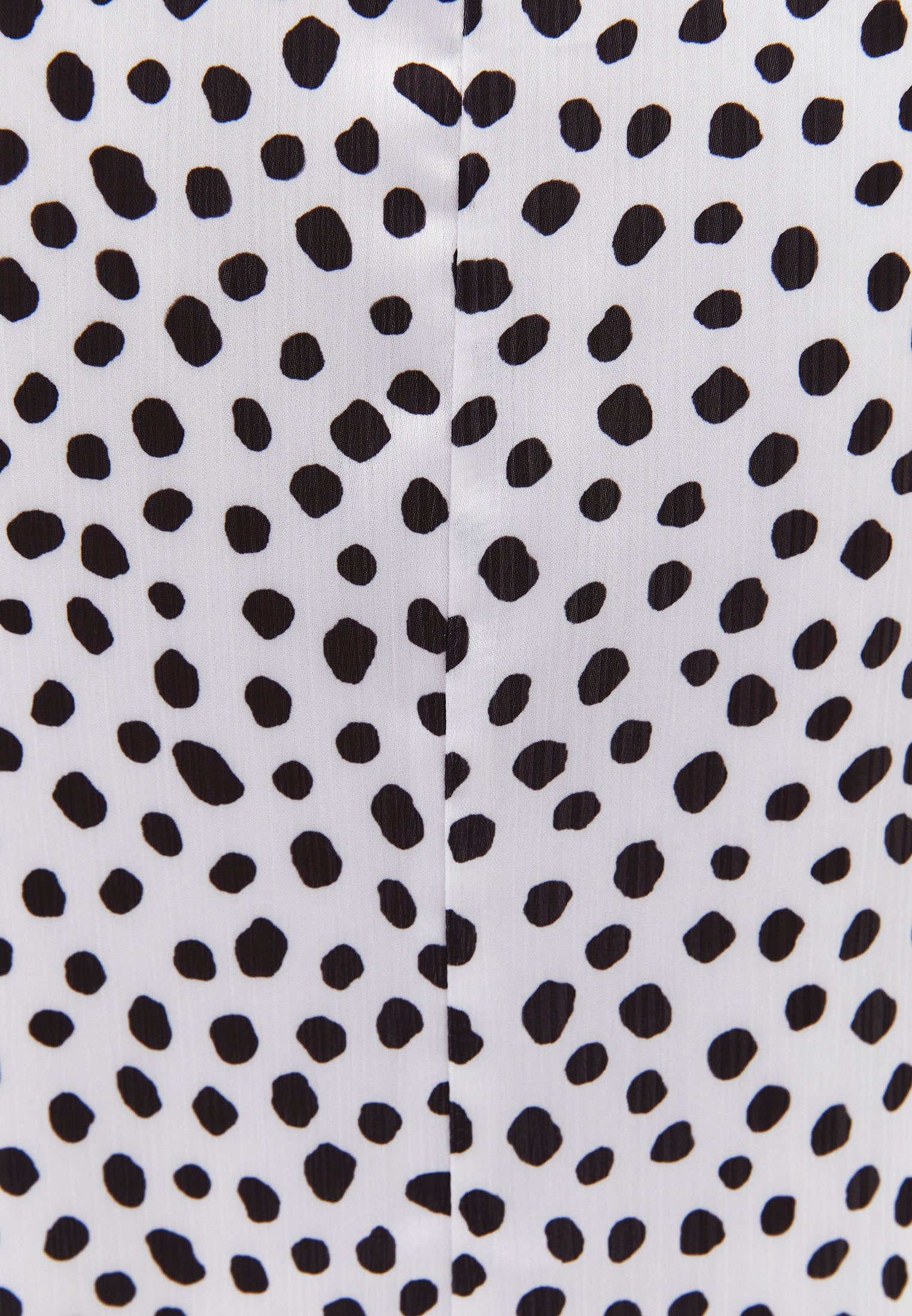 V-Neck Printed Long Modest Dress - POLKA DOT COMB