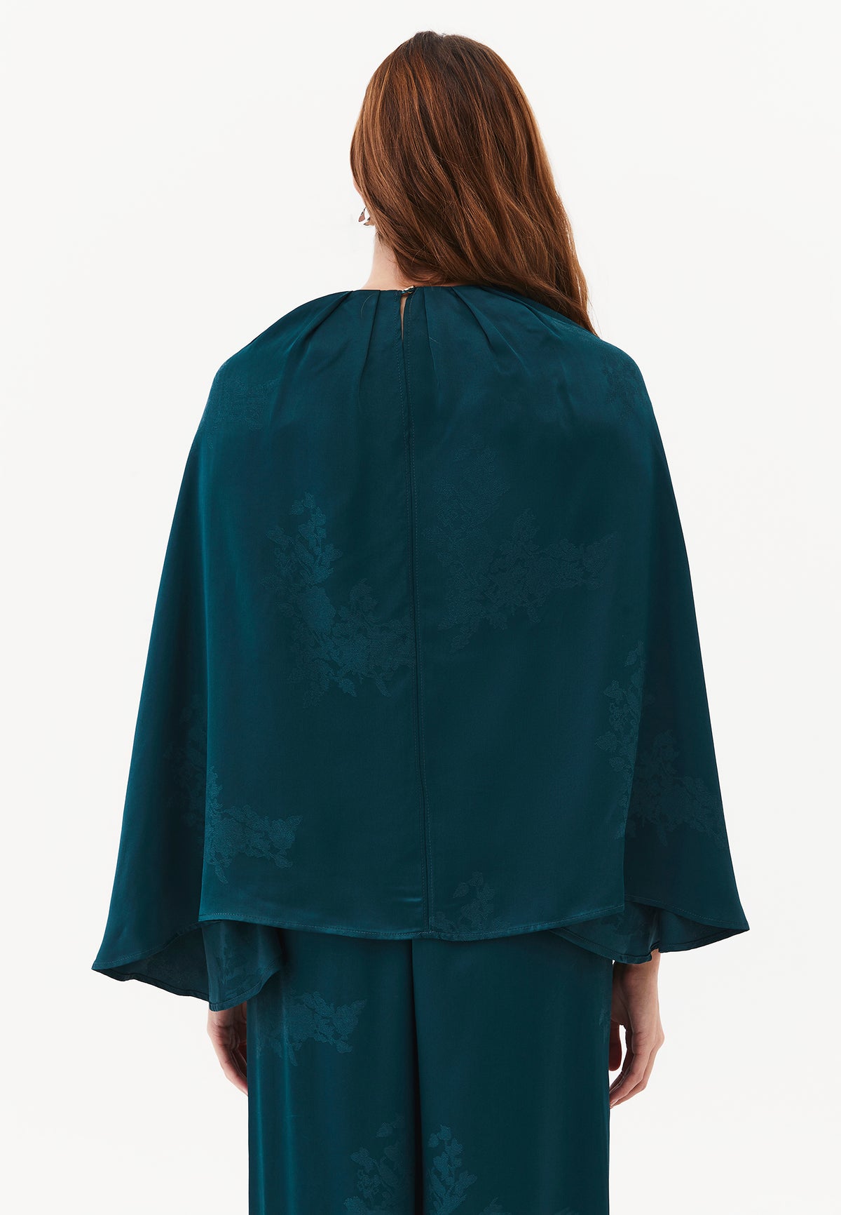 Buttoned Batwing Sleeve Blouse - PONDEROSA PINE