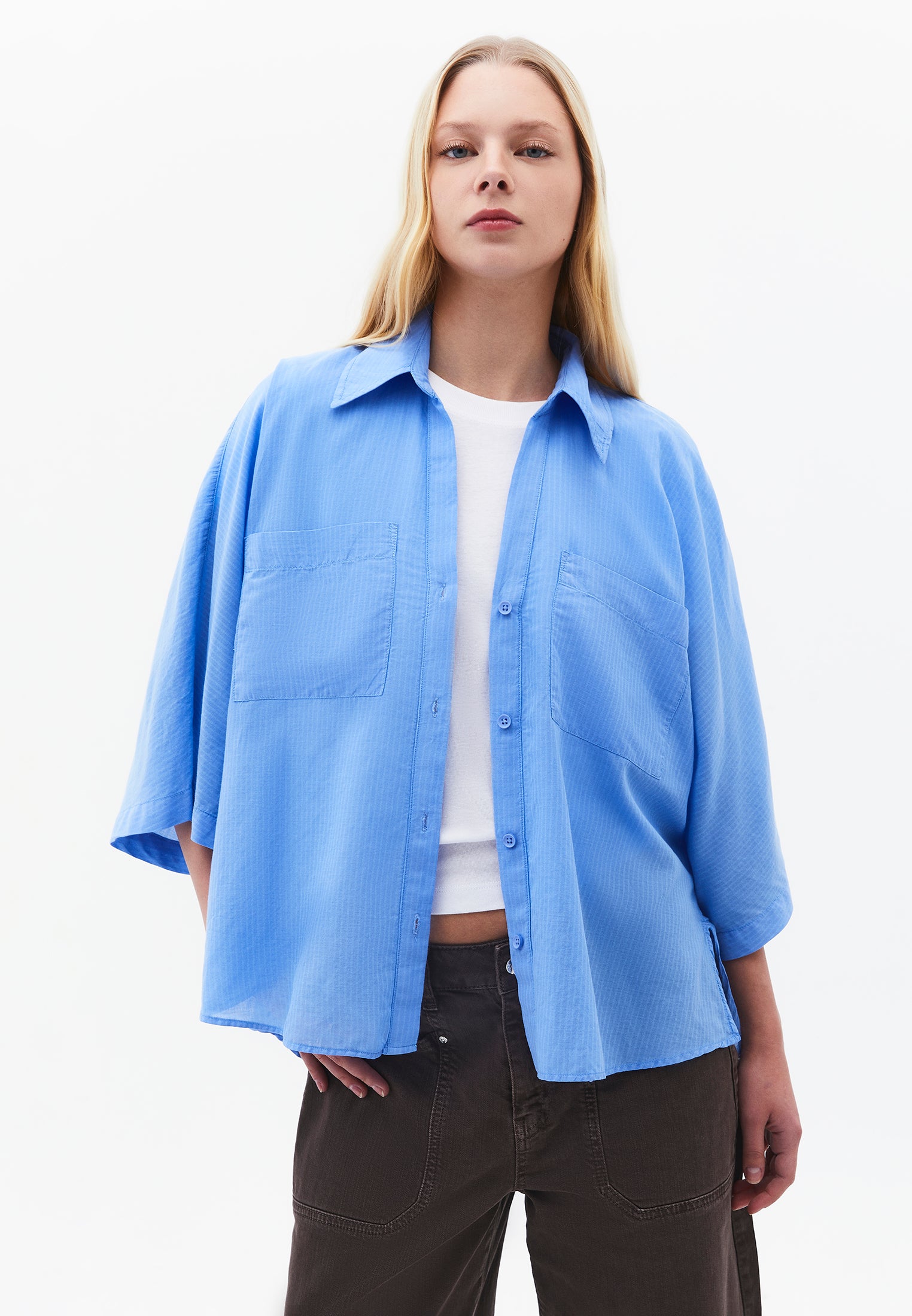 Oversize Shirt With Pocket Detail - PROVENCE
