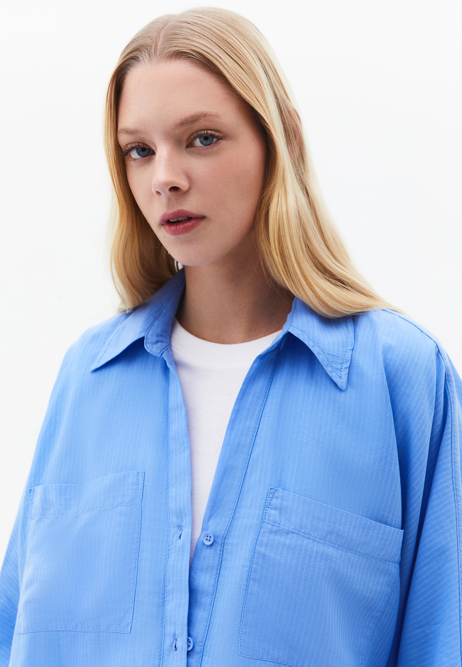 Oversize Shirt With Pocket Detail - PROVENCE