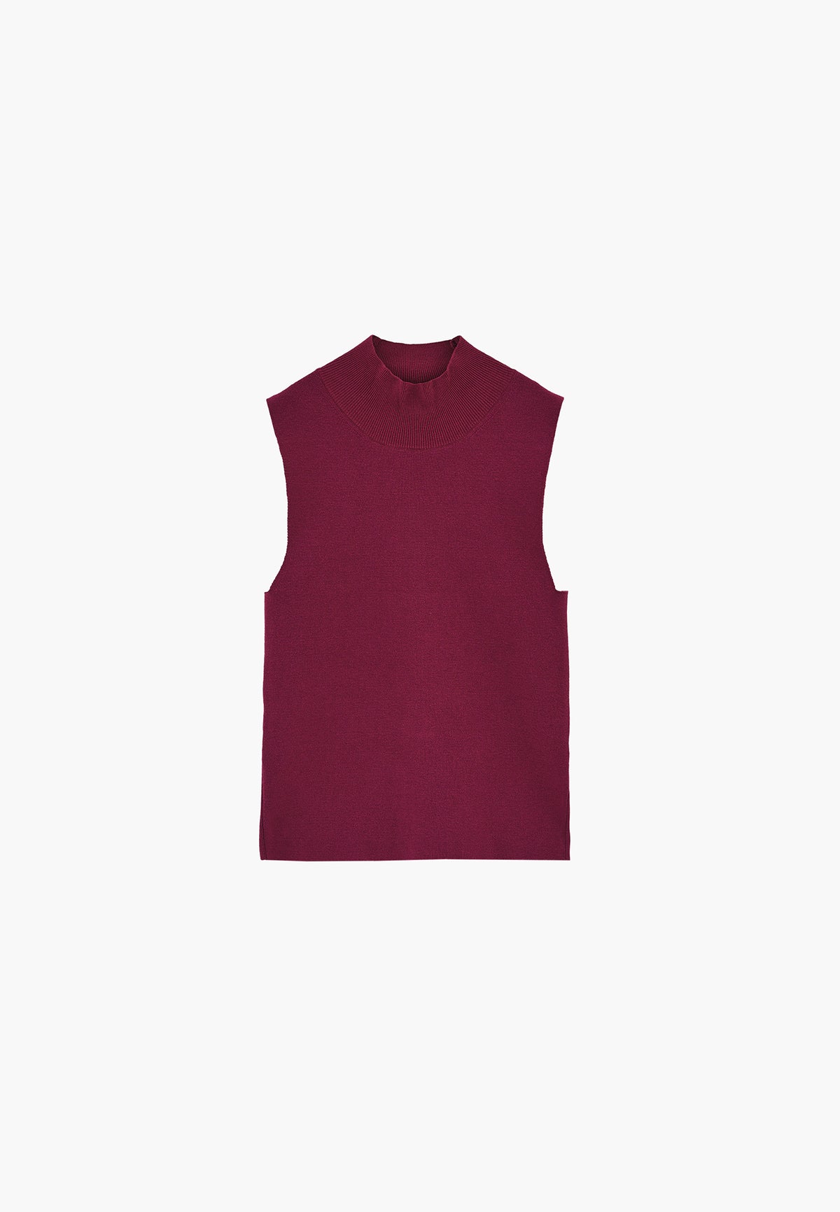 High Neck Slim Tank Top - PURPLE POTION
