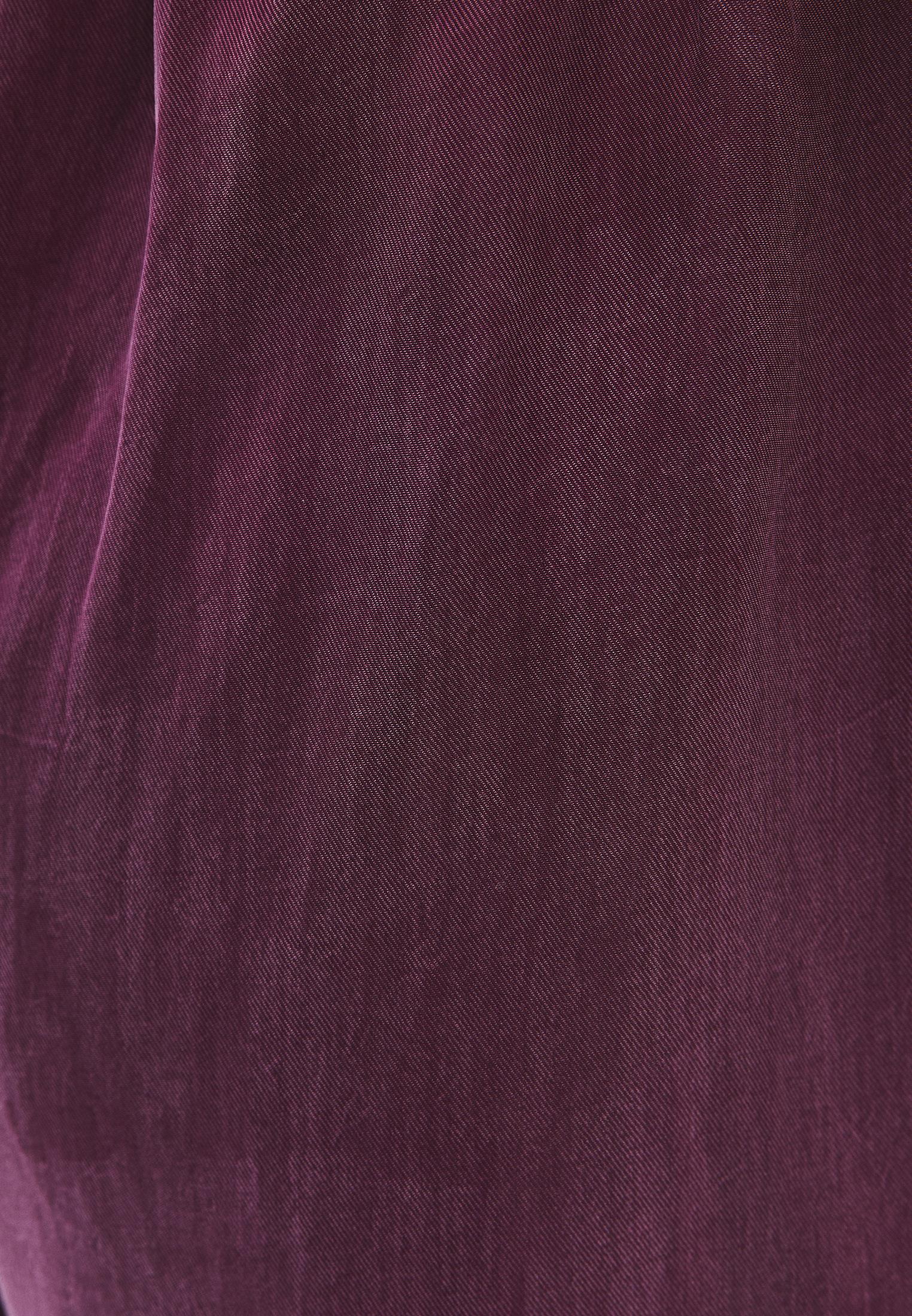 Wide Leg High Waist Trousers with Pleat Details - PURPLE POTION