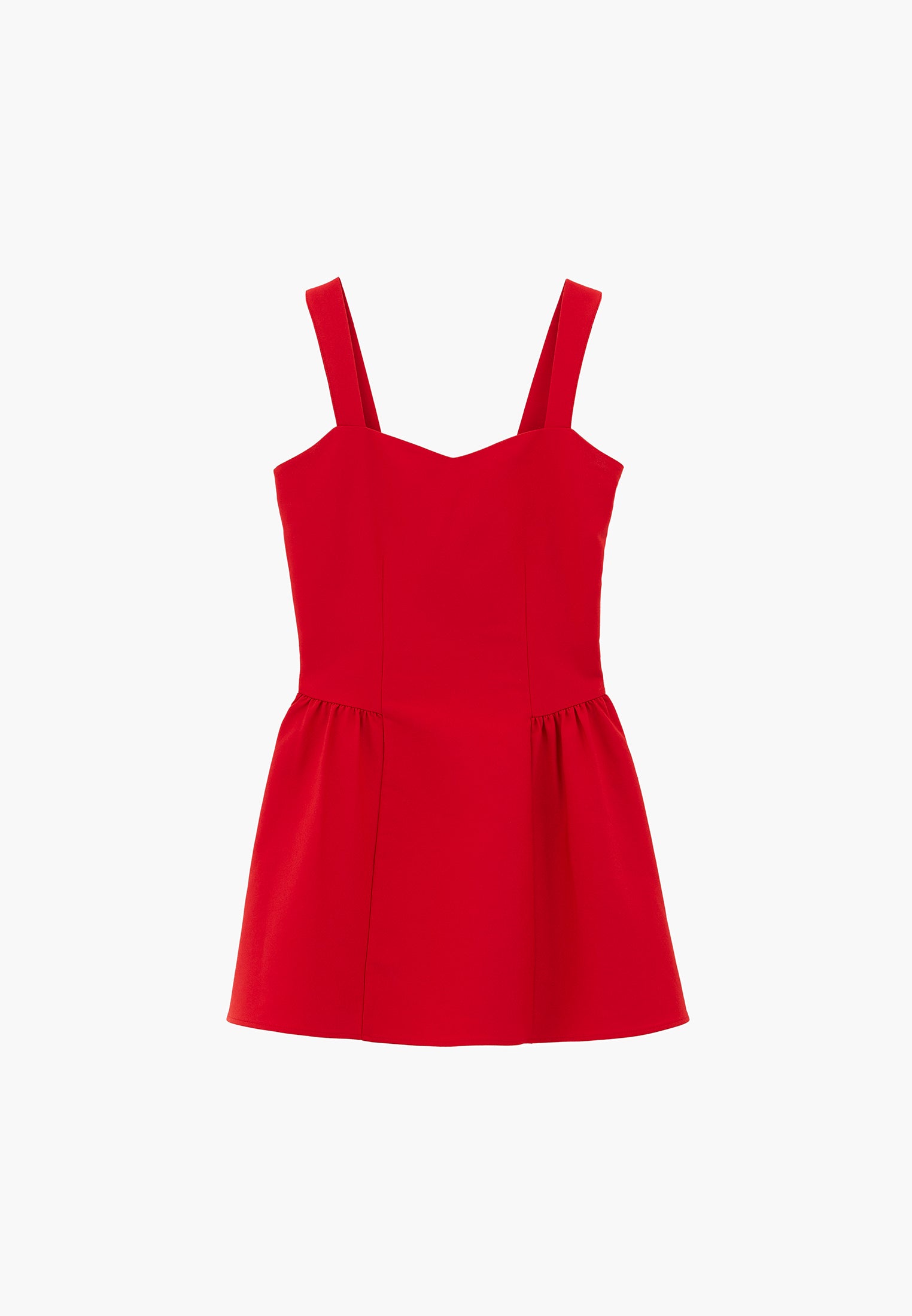 Sleeveless Sweetheart Neckline A-Line Short Dress - RACING RED