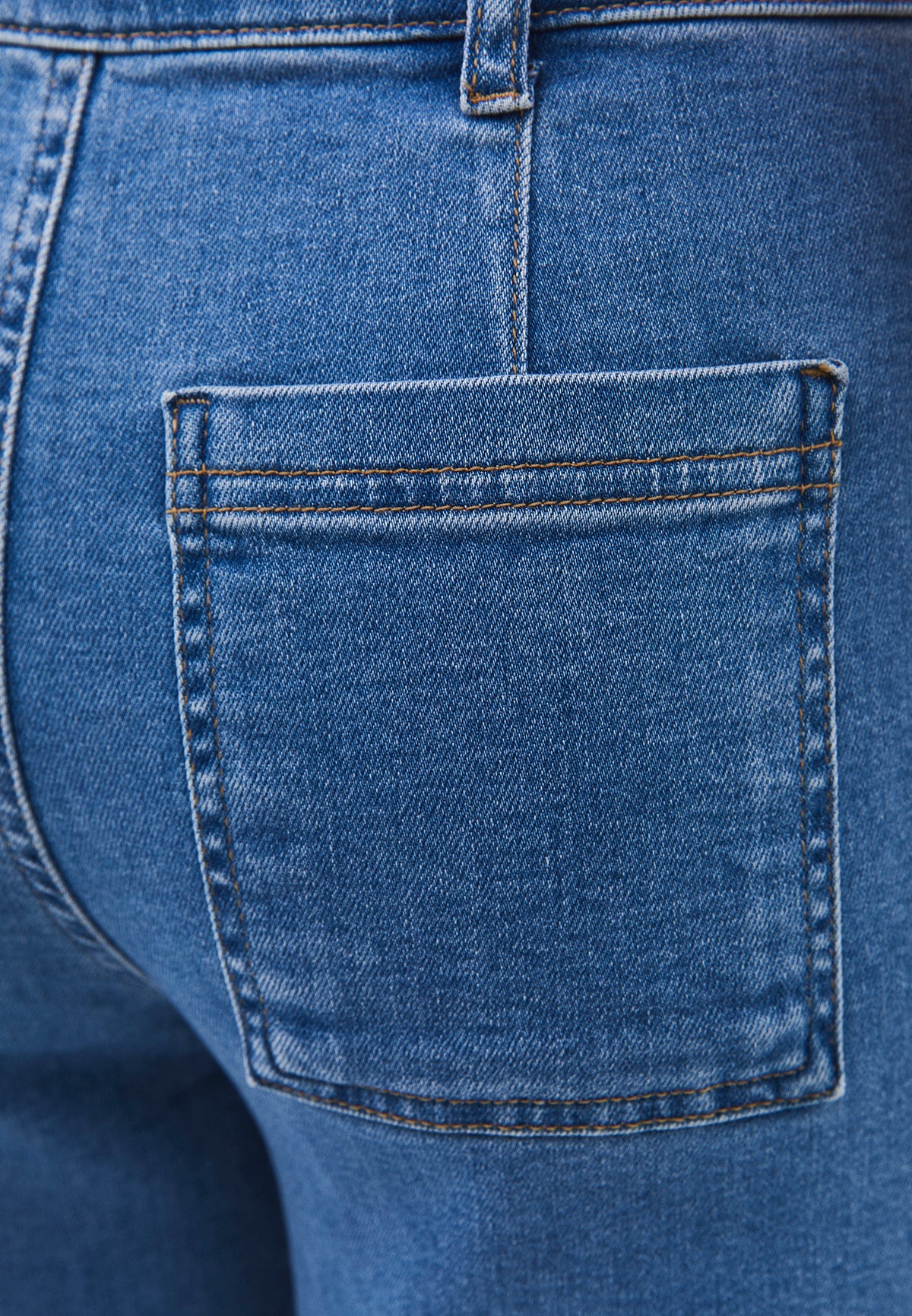 Ultra High Waist Wide Leg Pants - RODEO BLUE DENIM