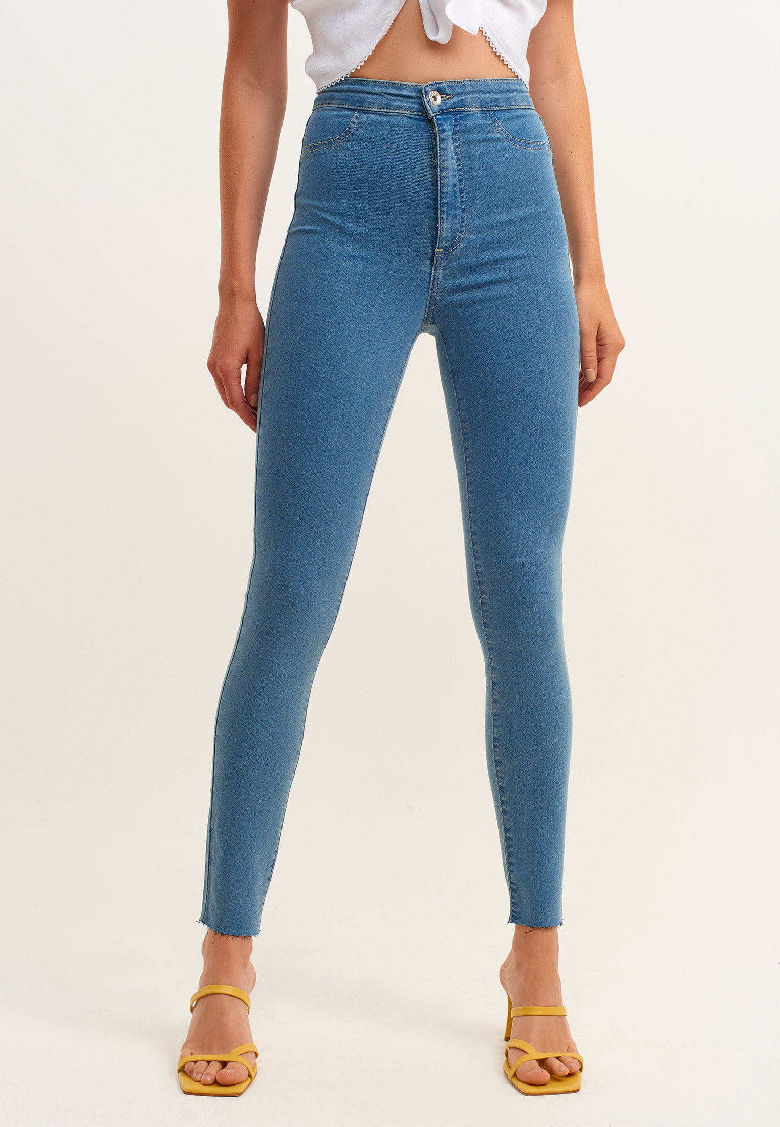 Pocketed stretch jeans tights - RODEO DENIM