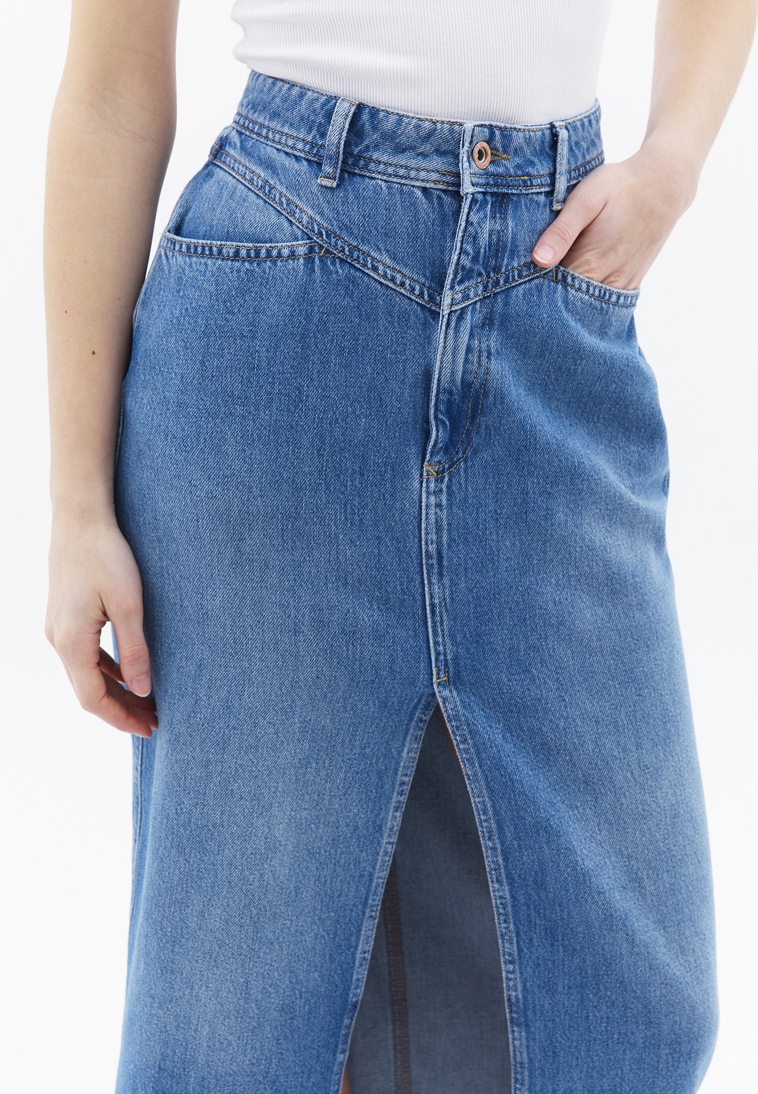 High waist maxi skirt - RODEO DENIM