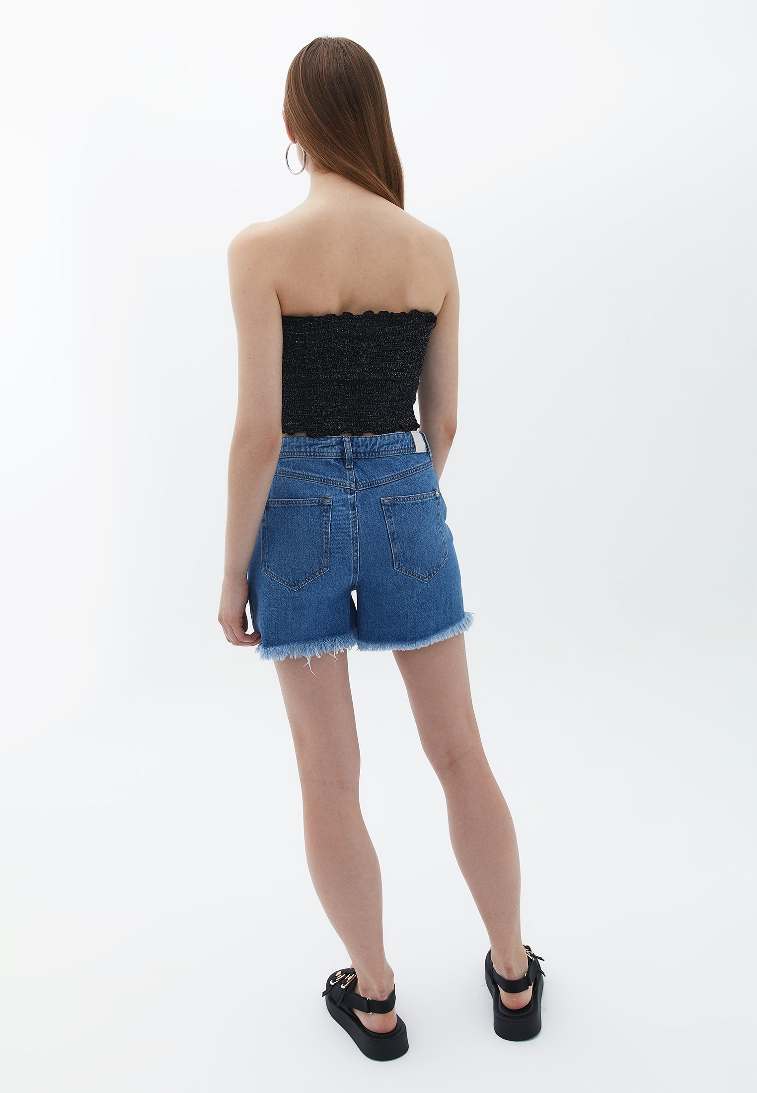 Stone detailed mini shorts - RODEO DENIM