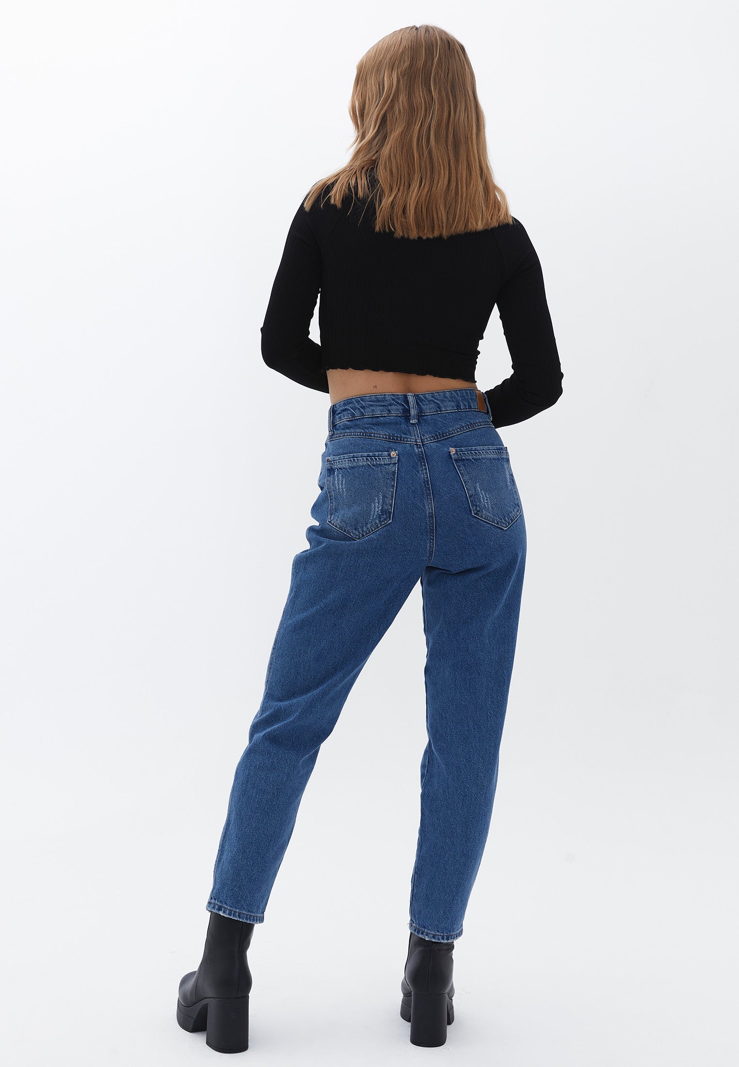 Cropped mom jean - RODEO DENIM