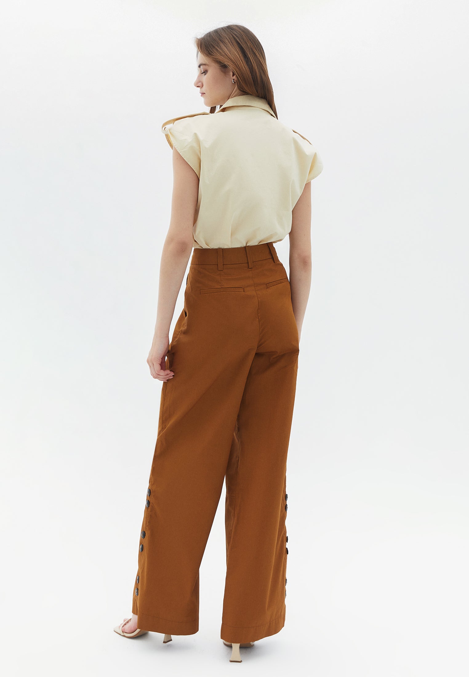 Wide leg baggy pants - RUBBER