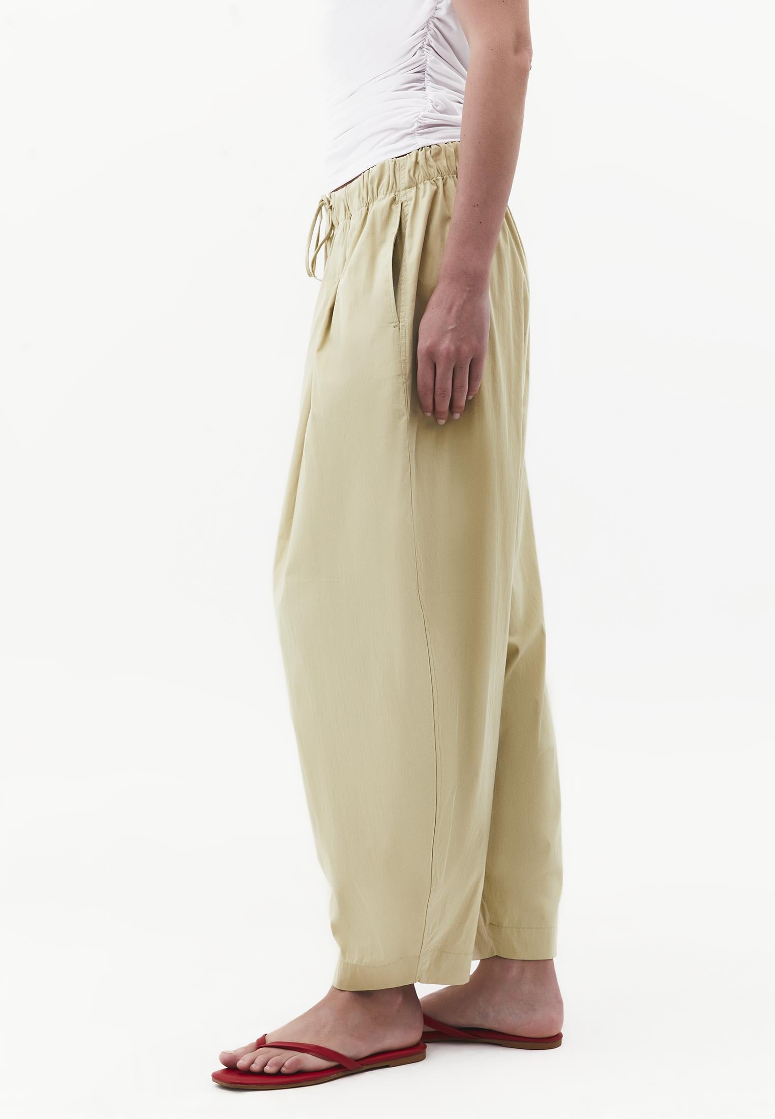 Ultra High Waist Carrot Pants - SAGE GREEN
