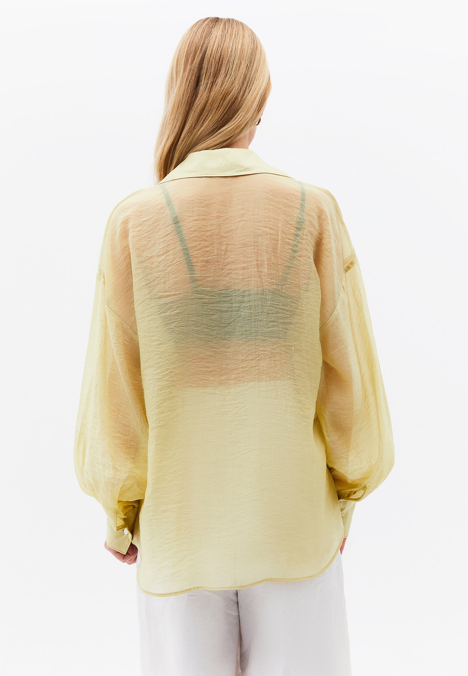 Loose Fit Long Sleeve Shirt - SAGE GREEN